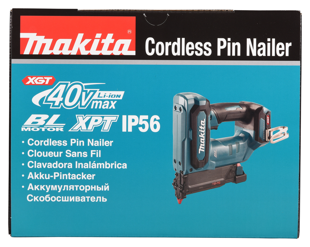 Makita аккумуляторный нейлер PT001GZ, без аккумулятора и зарядного устройства