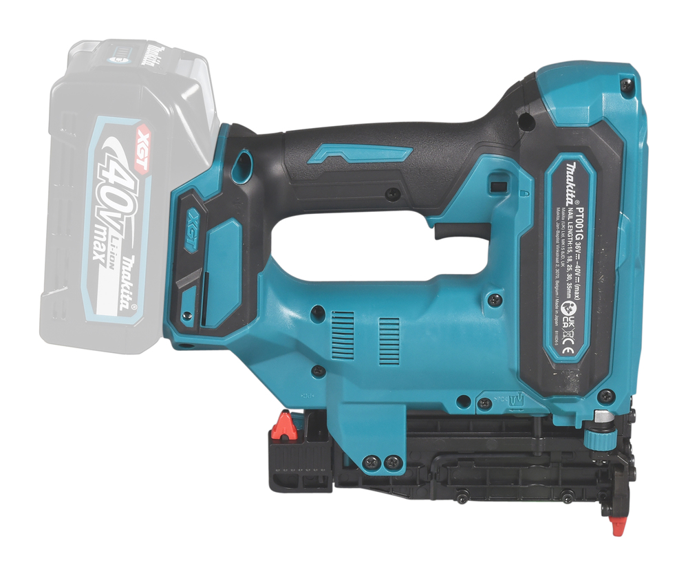 Makita аккумуляторный нейлер PT001GZ, без аккумулятора и зарядного устройства