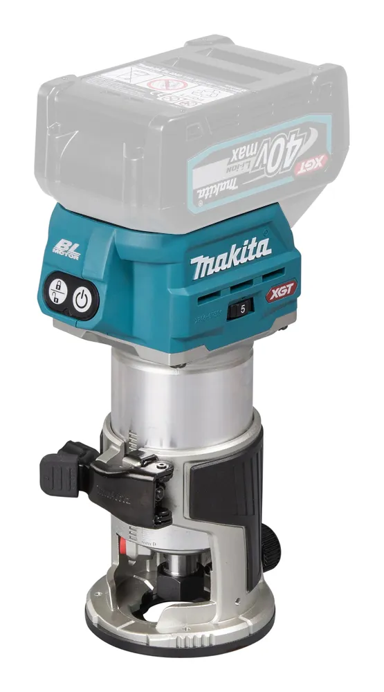Makita cordless router/edge router RT001GZ04, without battery and charger