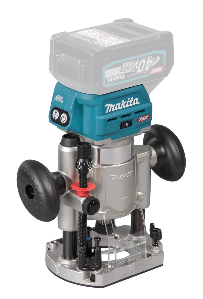 Makita cordless router/edge router RT001GZ13, without battery and charger