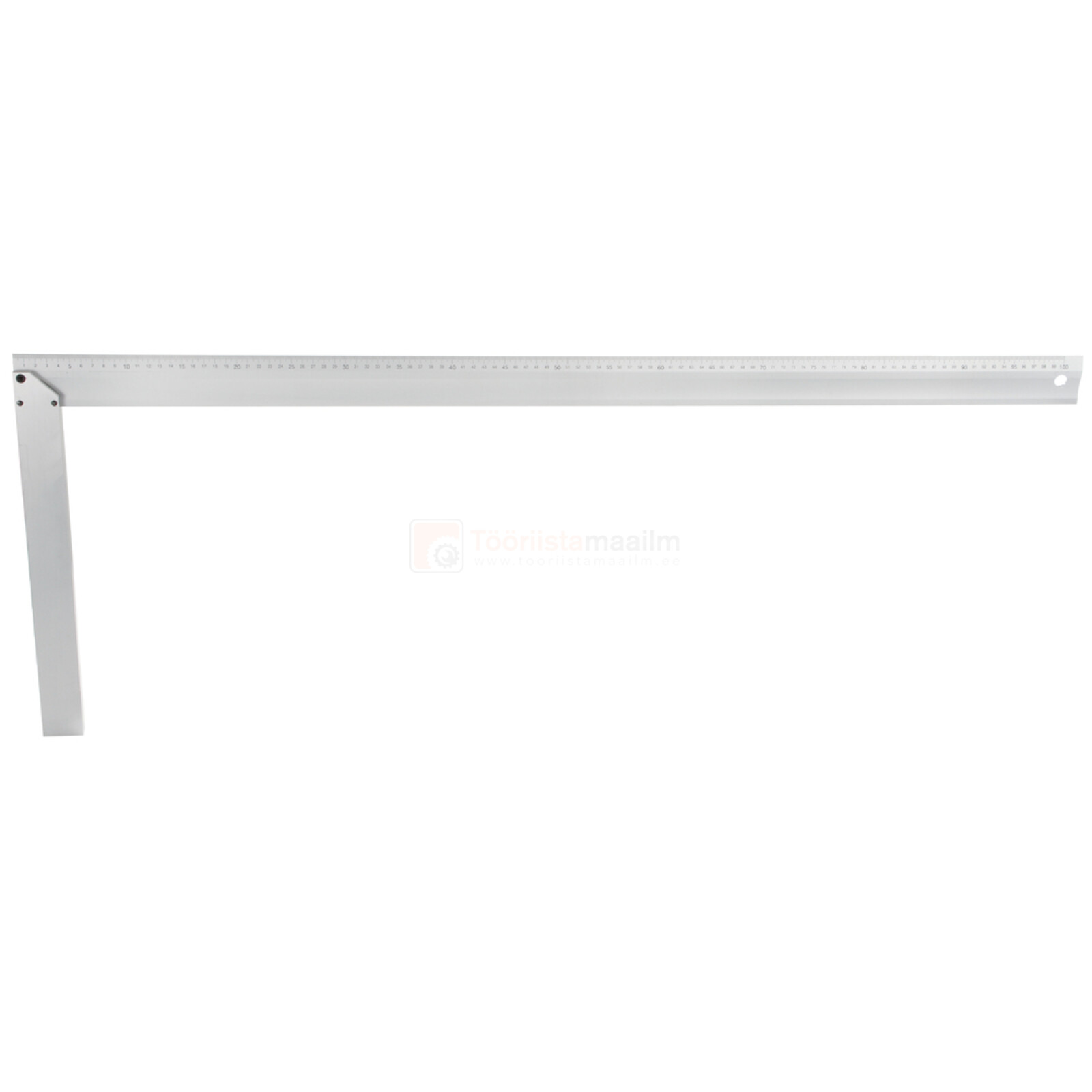 Pildil on näha metallist nurgik Scala, millel on mõõteskaala ja mille mõõtmed on 1000 x 400 mm.