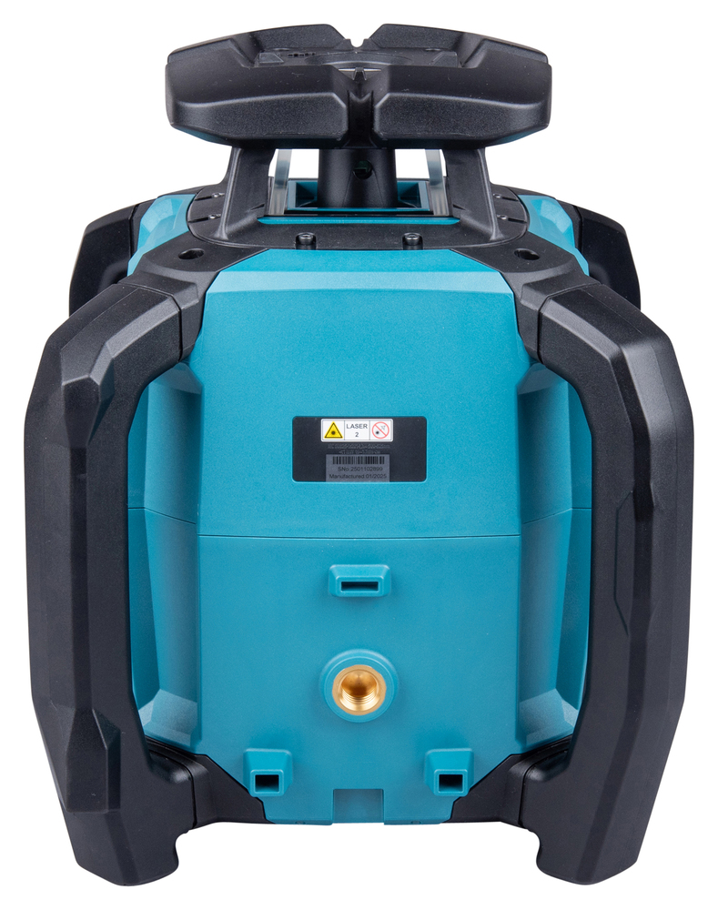 Pildil on tagantvaates Makita akupöördlaser SKR001Z, millel on sinine korpus, mustad käepidemed ja peal olev must peegliosa.