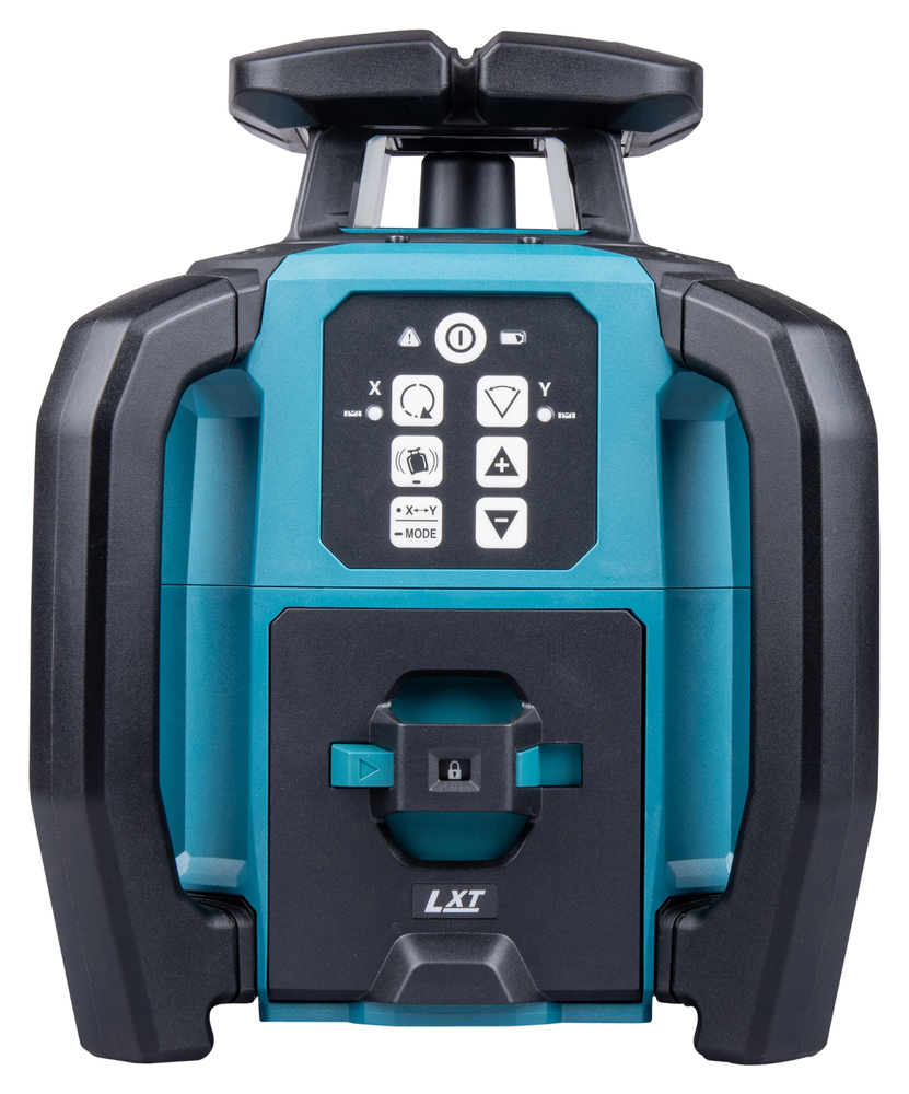 Pildil on Makita akupöördlaser SKR001Z, millel on juhtpaneel nuppudega ning selle küljel on käepidemed.