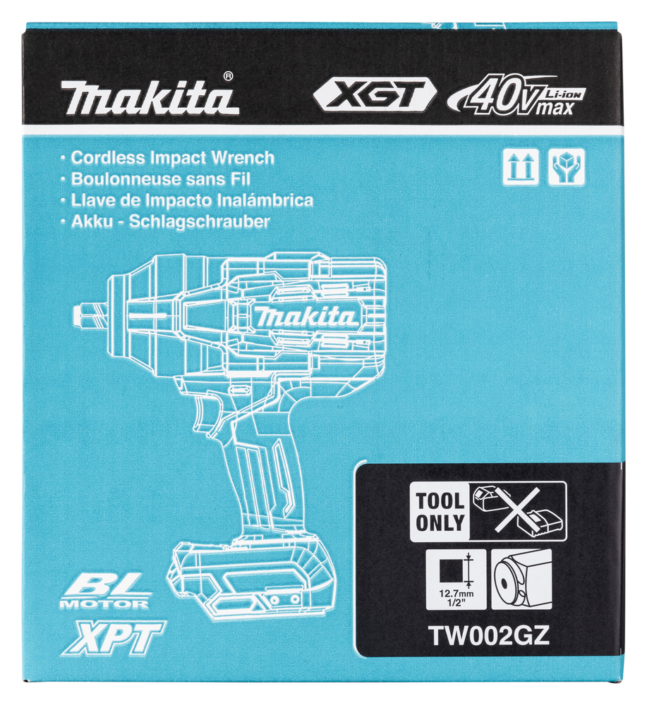 Аккумуляторный ударный гайковерт Makita TW002GZ, без аккумулятора и зарядного устройства