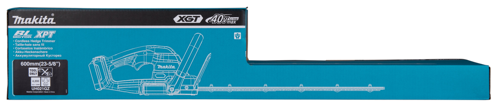 Makita akuhekilõikur UH021GZ, XGT, ilma aku ja laadijata