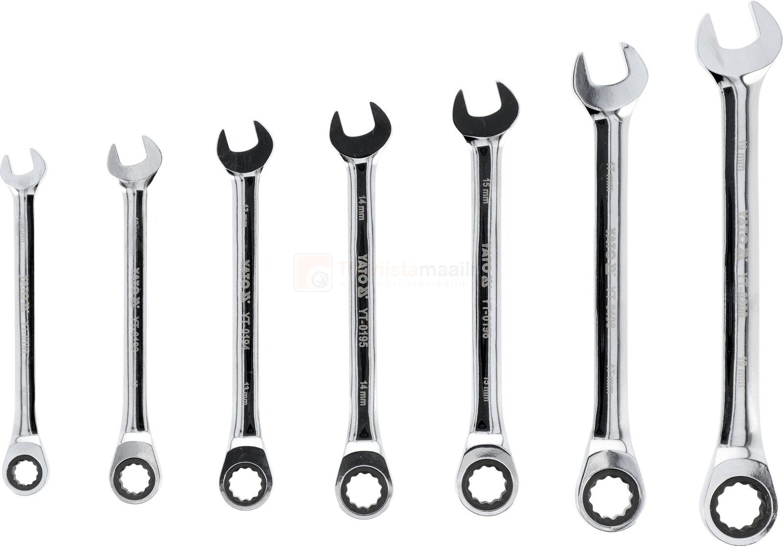 YATO lehtsilmusnarrede komplekt 10-19 mm, 7-osaline 2