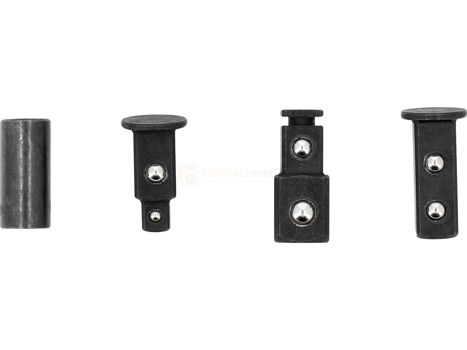 Pildil on Yato pikendusvõtme komplekt, mis sisaldab erinevaid adaptereid ja pikendusi.