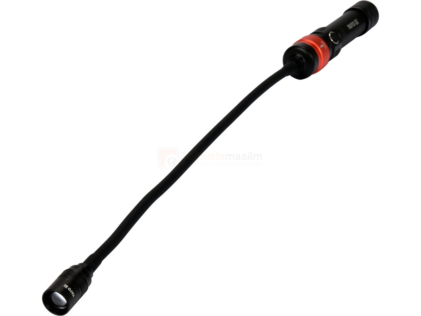 Pildil on YATO LED töövalgusti, millel on painduv vars ja valgustuspea.