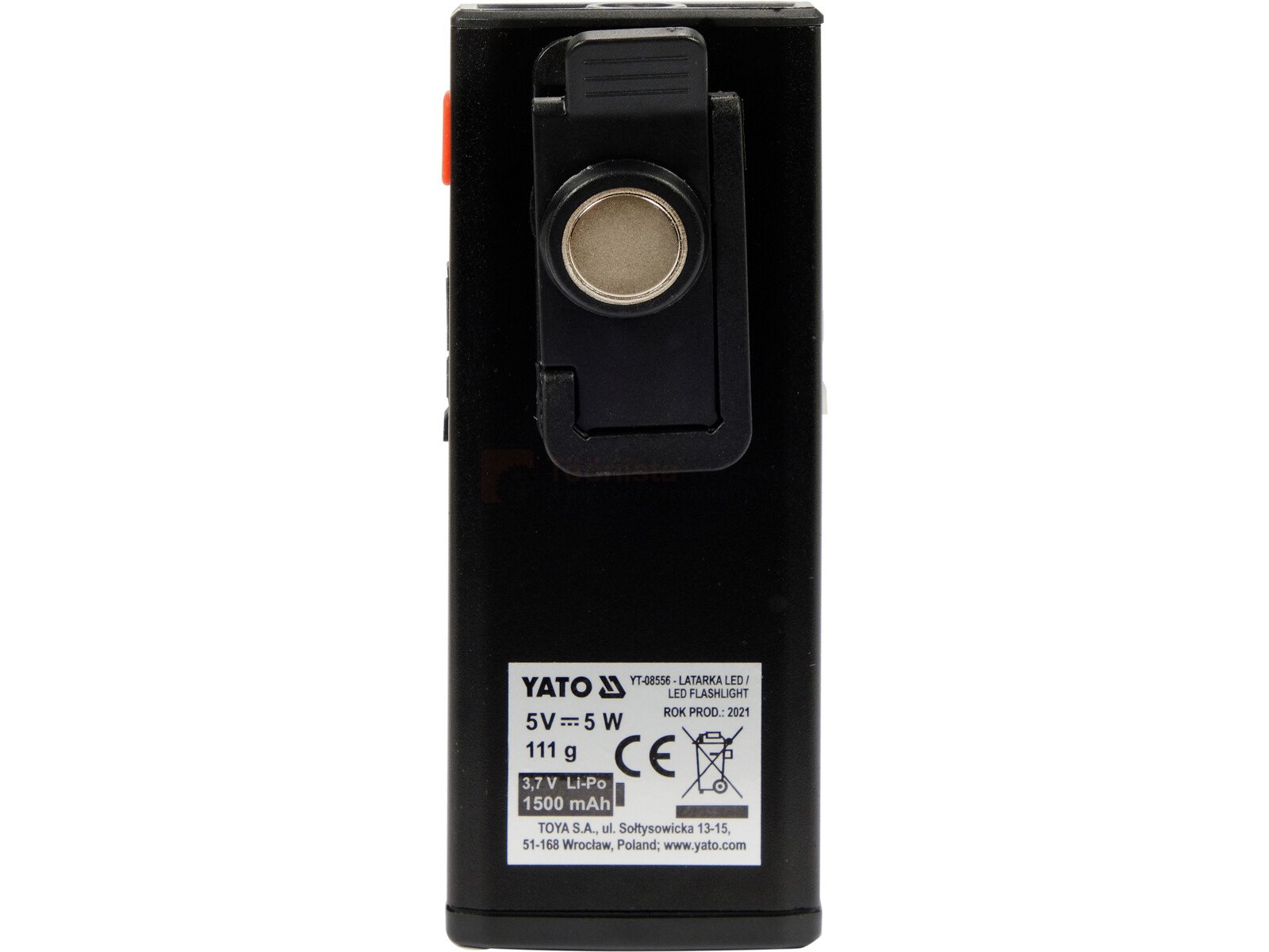 WORK LIGHT 500LM, LI-PO 3,7V 1500MAH 6