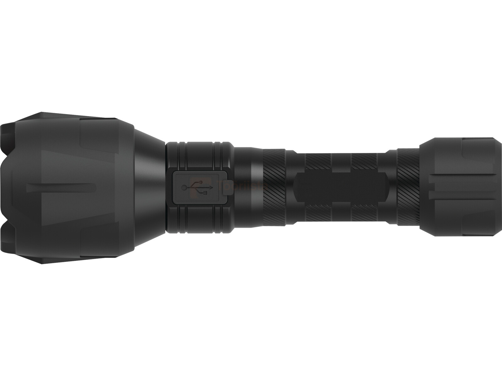 Pildil on must Yato taskulamp, millel on 1000lm valgusvõimsus ja IPX4 kaitseklass.