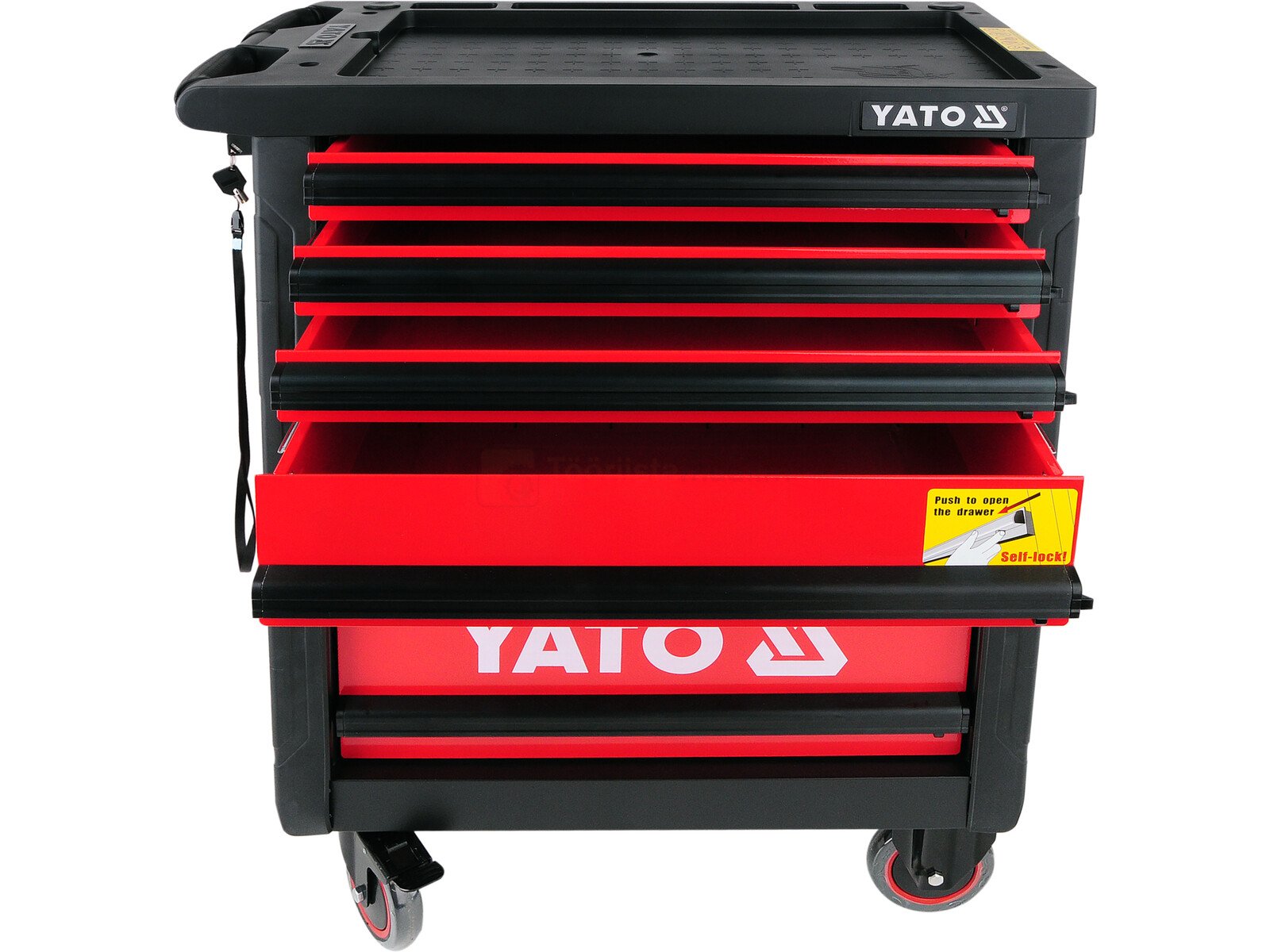 YATO wheeled tool cart with 6 drawers