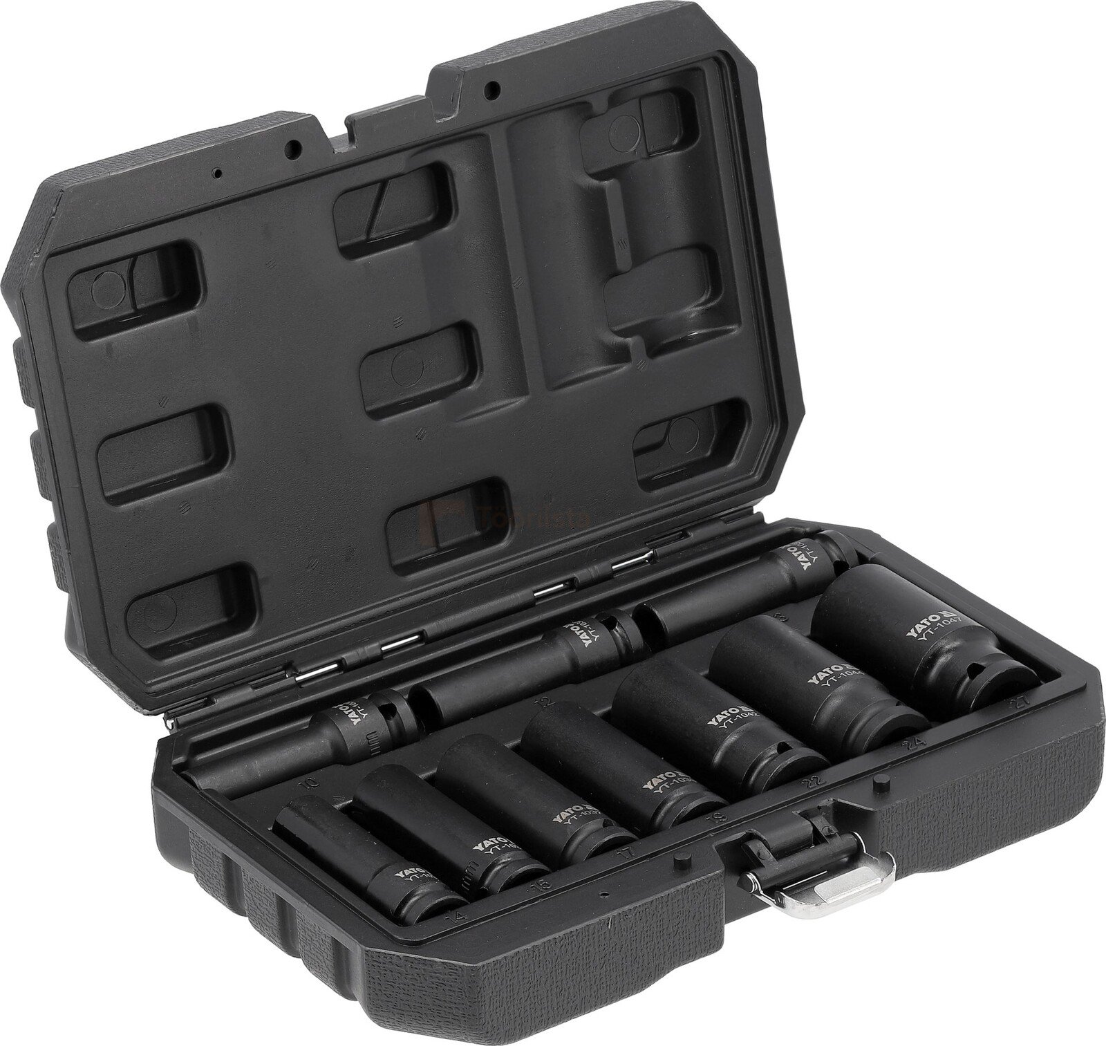YATO pikkade löökpadrunite komplekt 1/2" 10-27 mm, 10-osaline 2