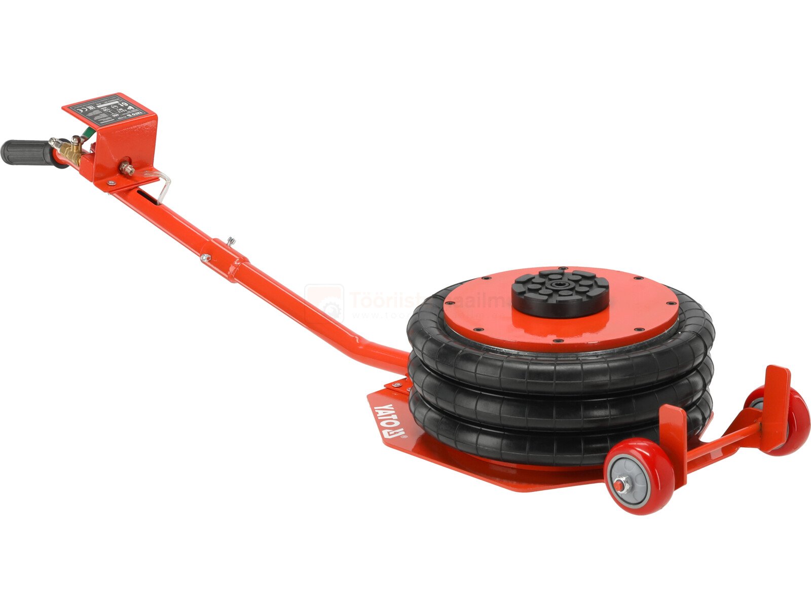 Pildil on Yato pika käepidemega pneumaatiline tungraud, mille tõstevõime on 6 tonni.