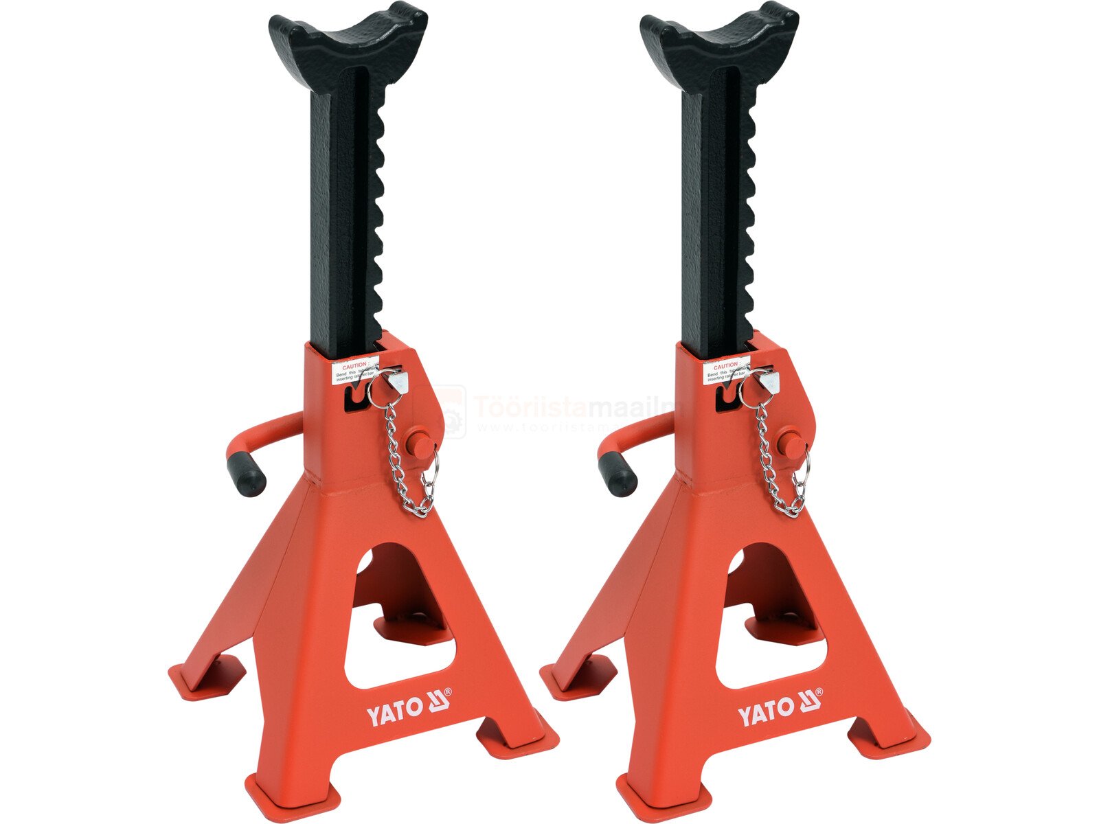 Pildil on kaks oranži YATO autopukki, millega saab tõsta autosid 3 tonnini.