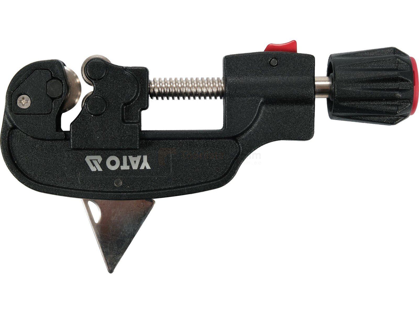 Pildil on must YATO torulõikur, millega saab lõigata torusid suurusega 3-28 mm ning millel on ka integreeritud saetera.