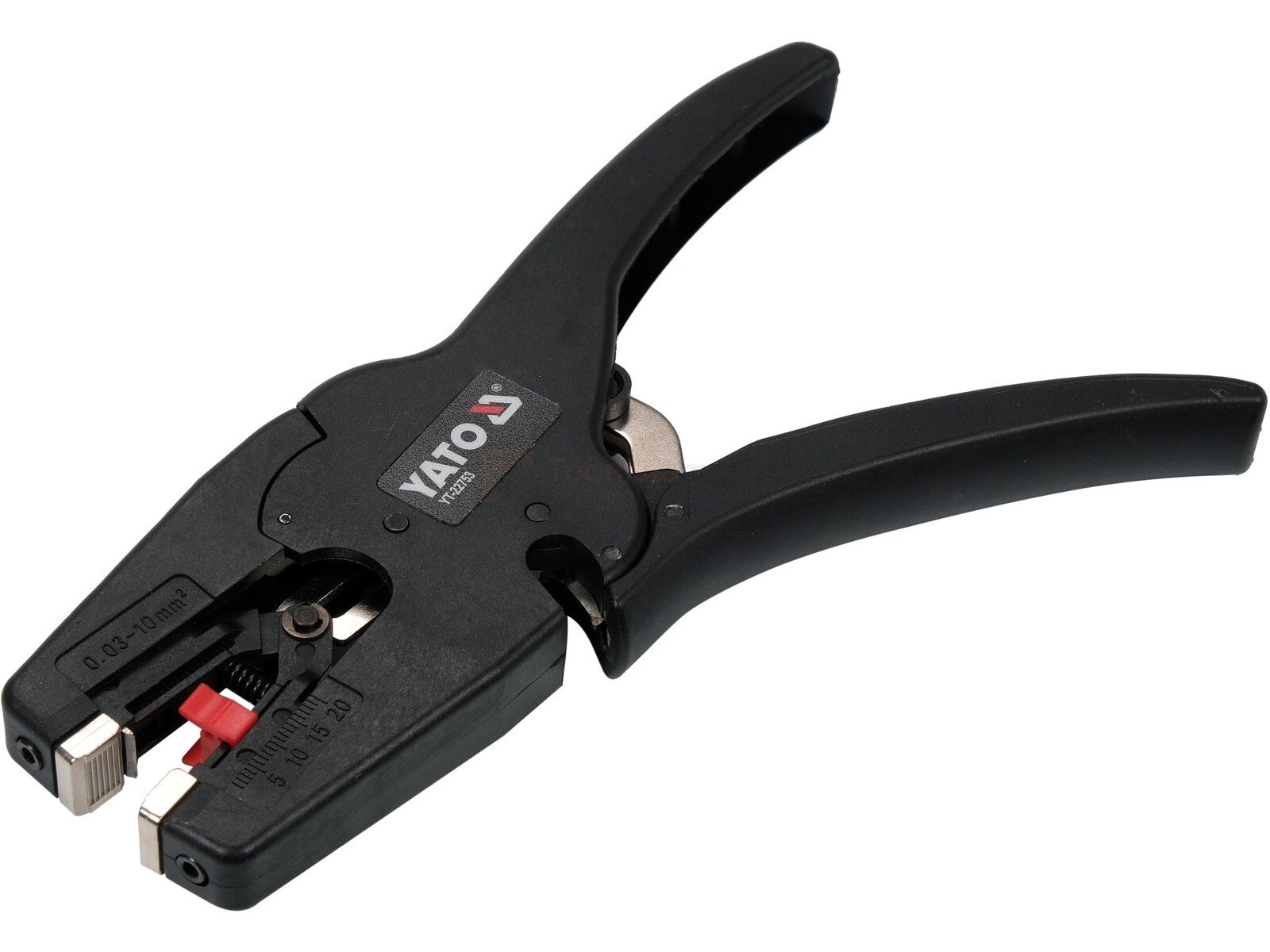 Pildil on mustad YATO automaatsed kaablikoorimistangid, millega saab eemaldada kaablilt isolatsiooni.