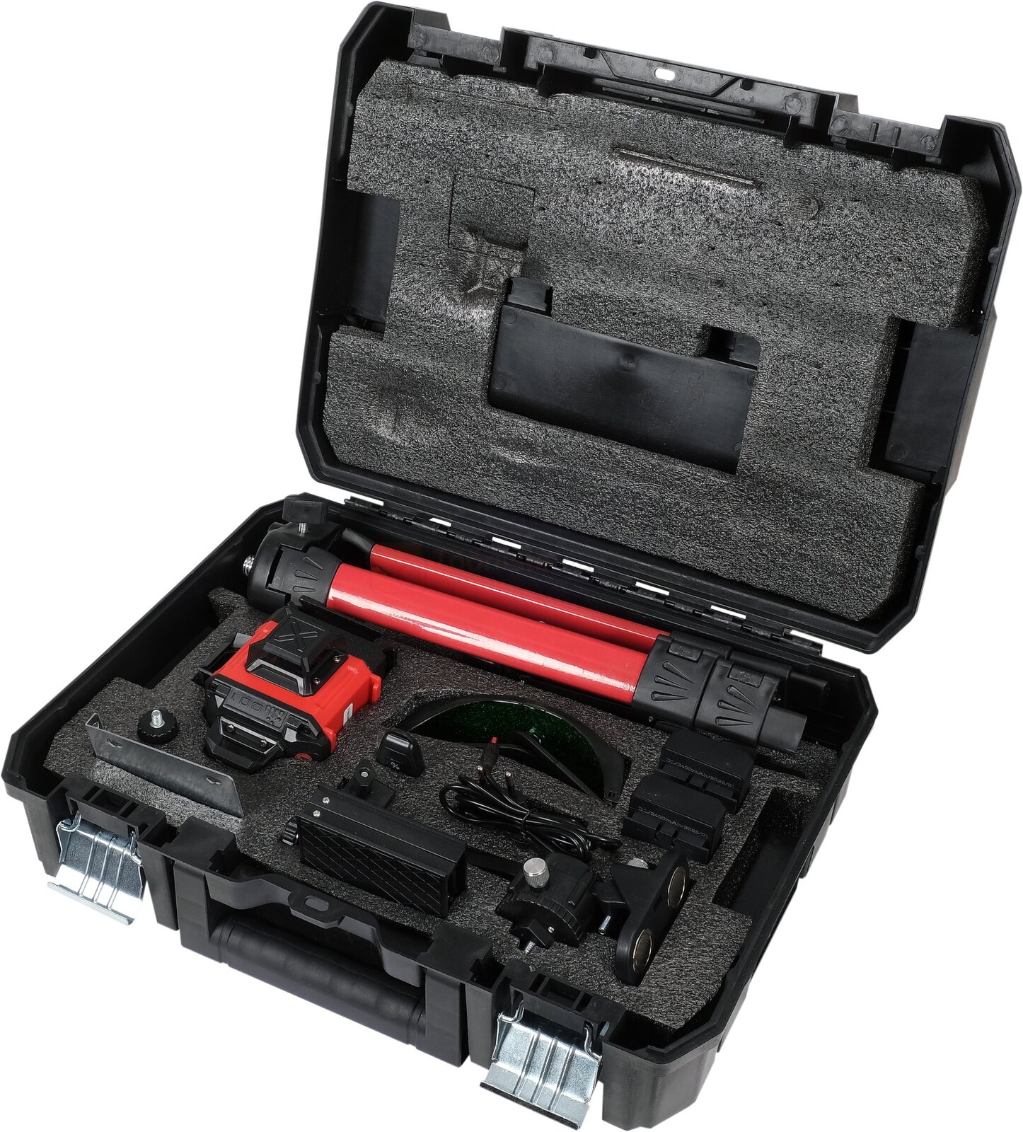 YATO joonlaser 4D, max 25 m, ± 3 mm / 10 m, roheline kiir