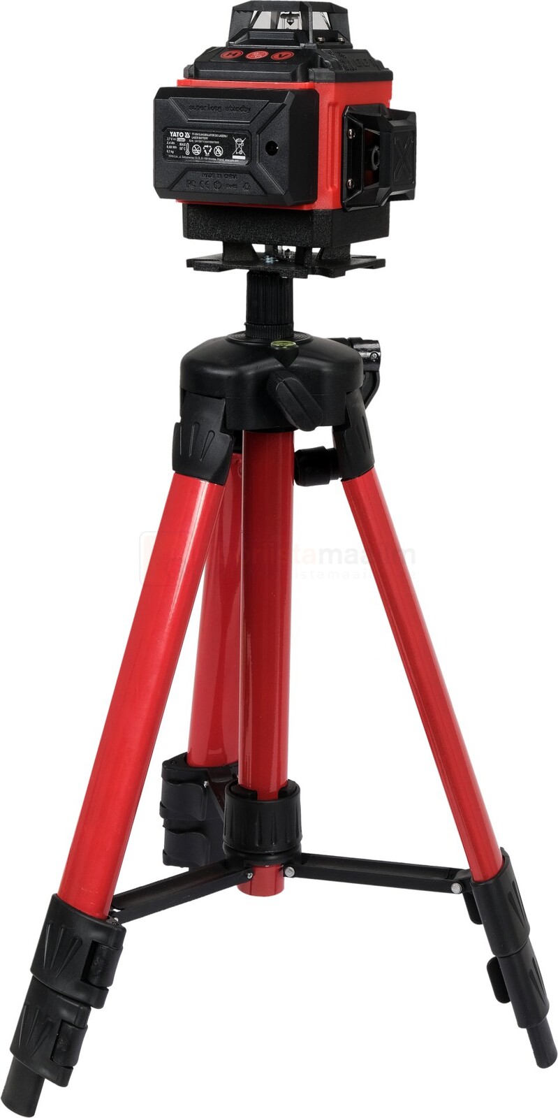 YATO joonlaser 4D, max 25 m, ± 3 mm / 10 m, roheline kiir