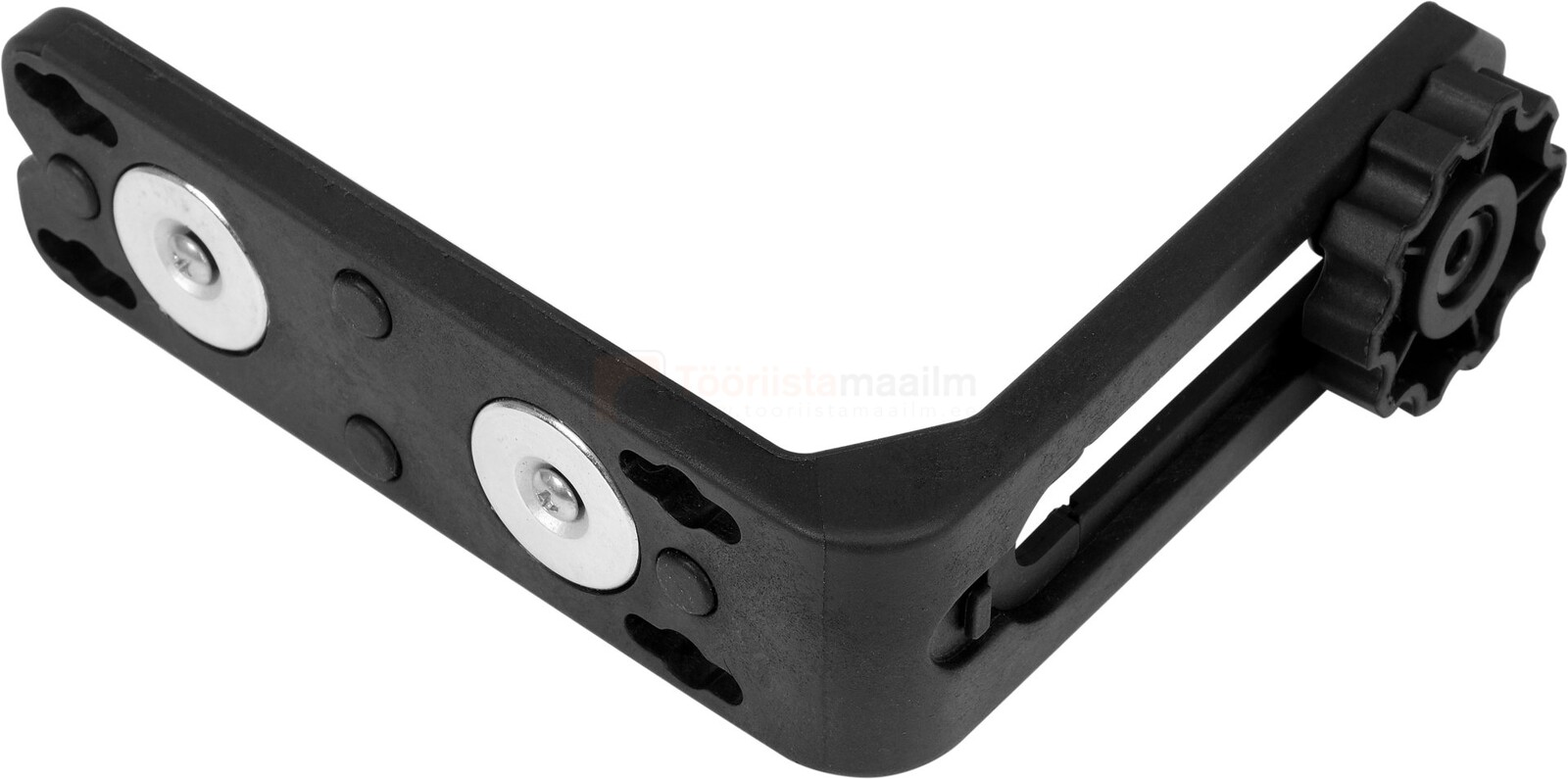 Pildil on YATO brändi nurgakujuline toode, mis on mõeldud tarvikute kinnitamiseks, sellel on kinnitusdetailid ja...