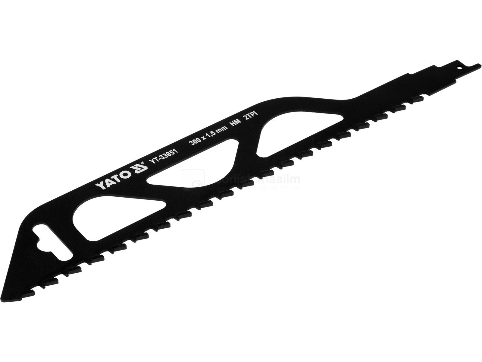 Pildil on must "YATO otssaetera", mis on mõeldud kergbetoonile ja mille pikkus on 300 mm.