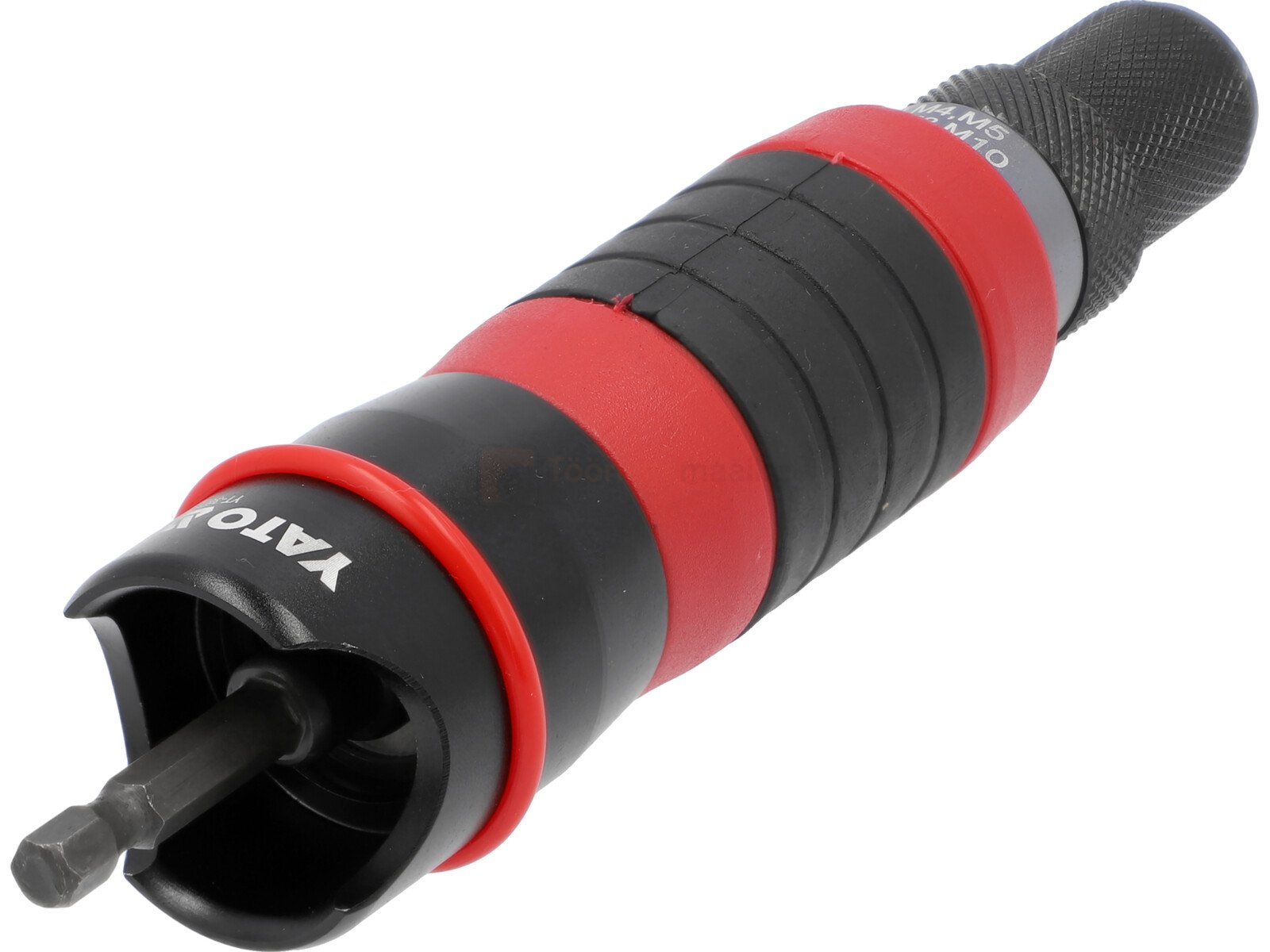 Pildil on Yato neetimisadapter trellile, mis on mõeldud 1/4" trellidele ja sobib M3-M10 neetmutritele.