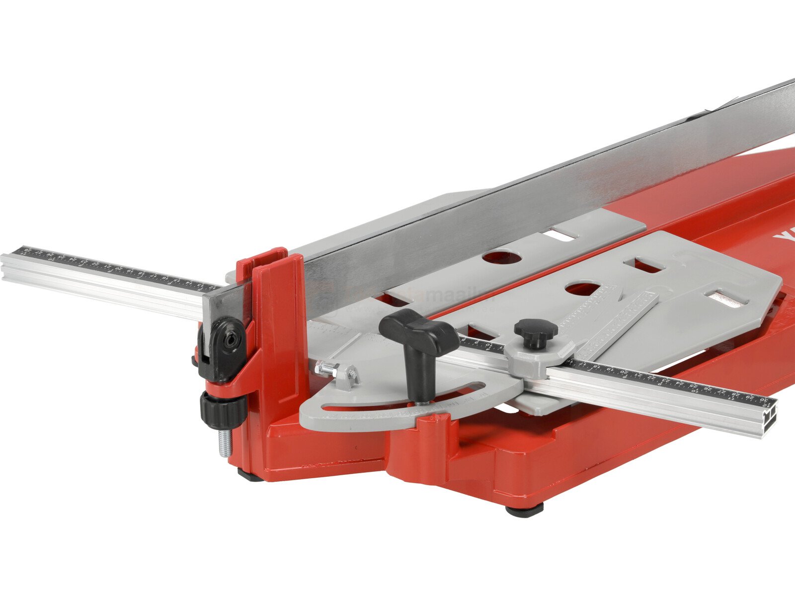 Pildil on näha YATO plaadilõikur pikkusega 630 mm, mis on mõeldud kuni 14 mm paksuste plaatide lõikamiseks.