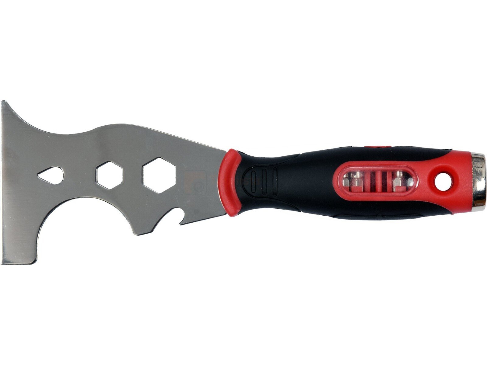 Pildil on YATO multifunktsionaalne kaabits, millel on erineva kujuga lõiketerad ja mugav käepide.