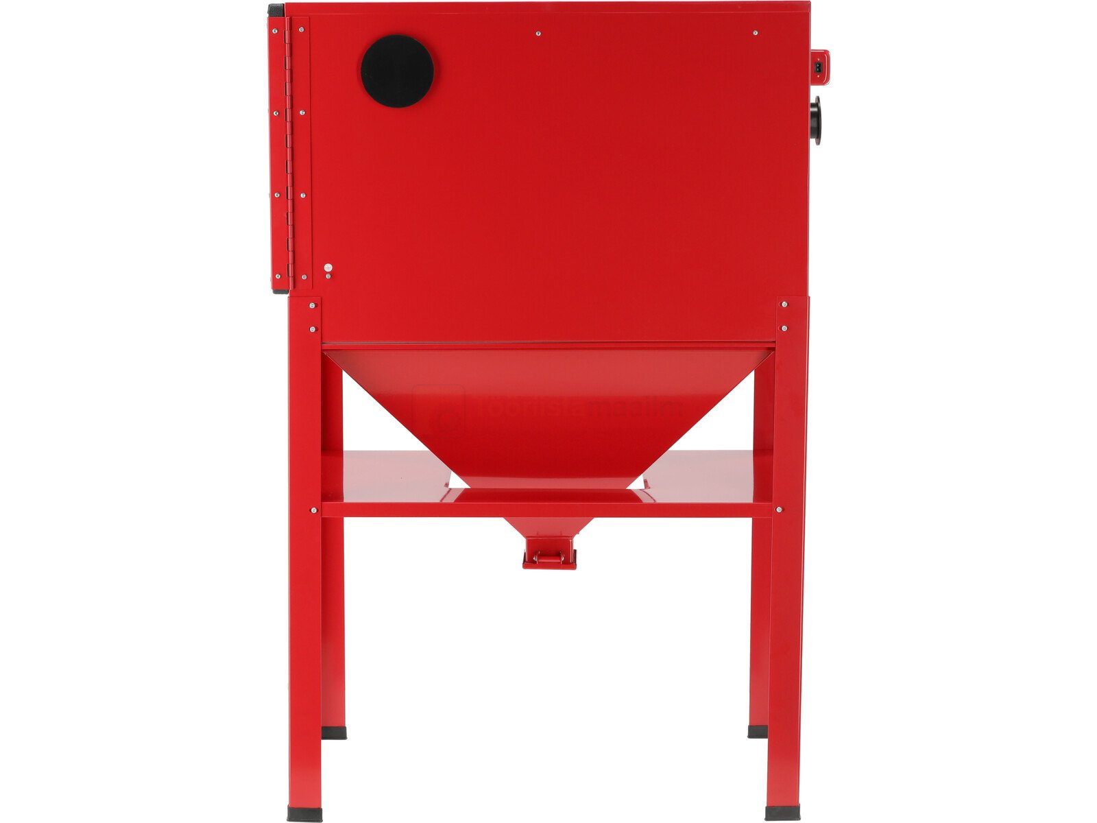 Pildil on YATO liivapritsi kapp, millel on punane värv ja mis on mõeldud detailide puhastamiseks.