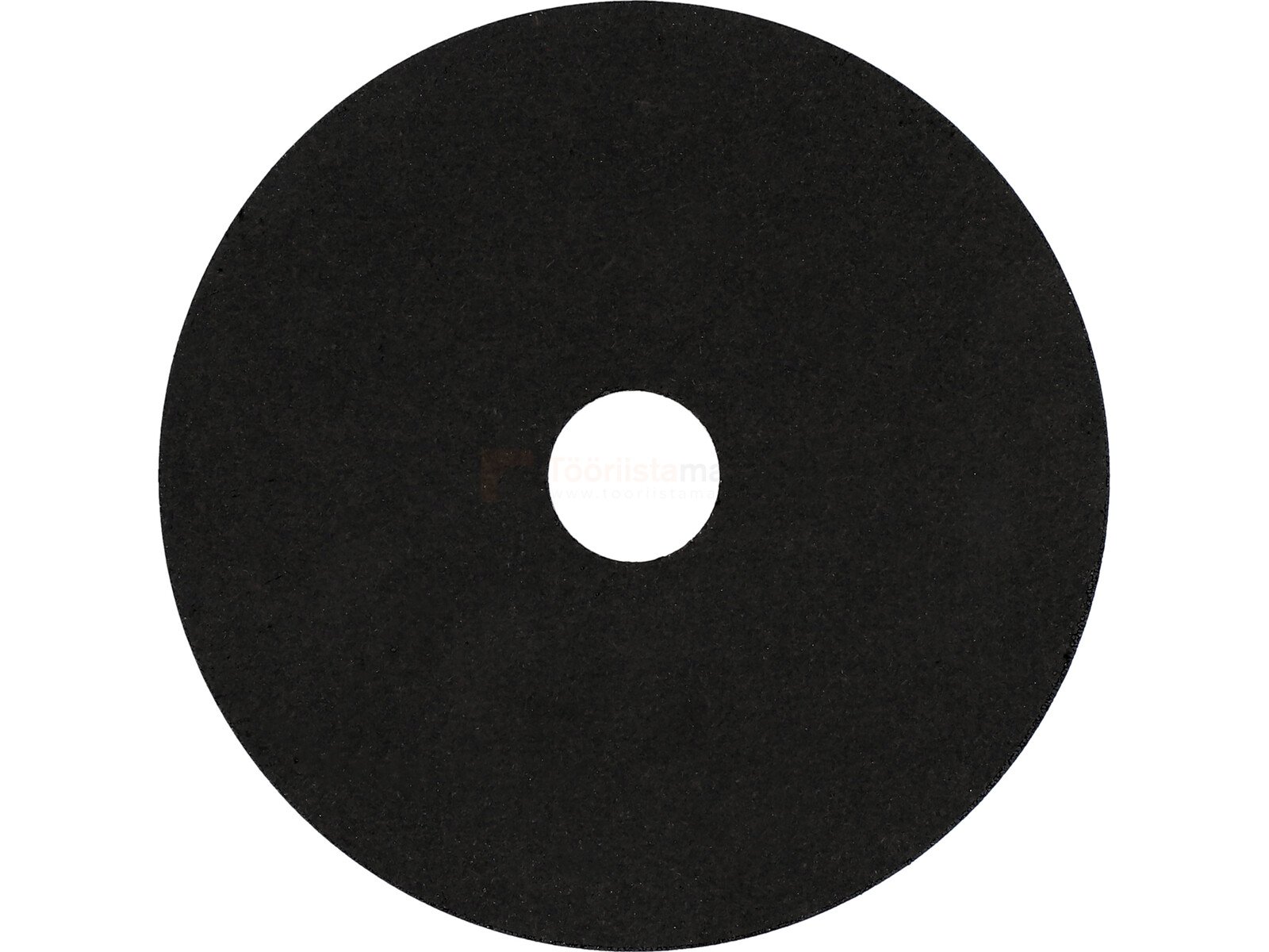 Pildil on must YATO lõikeketas roostevabale terasele, millel on keskel valge auk.