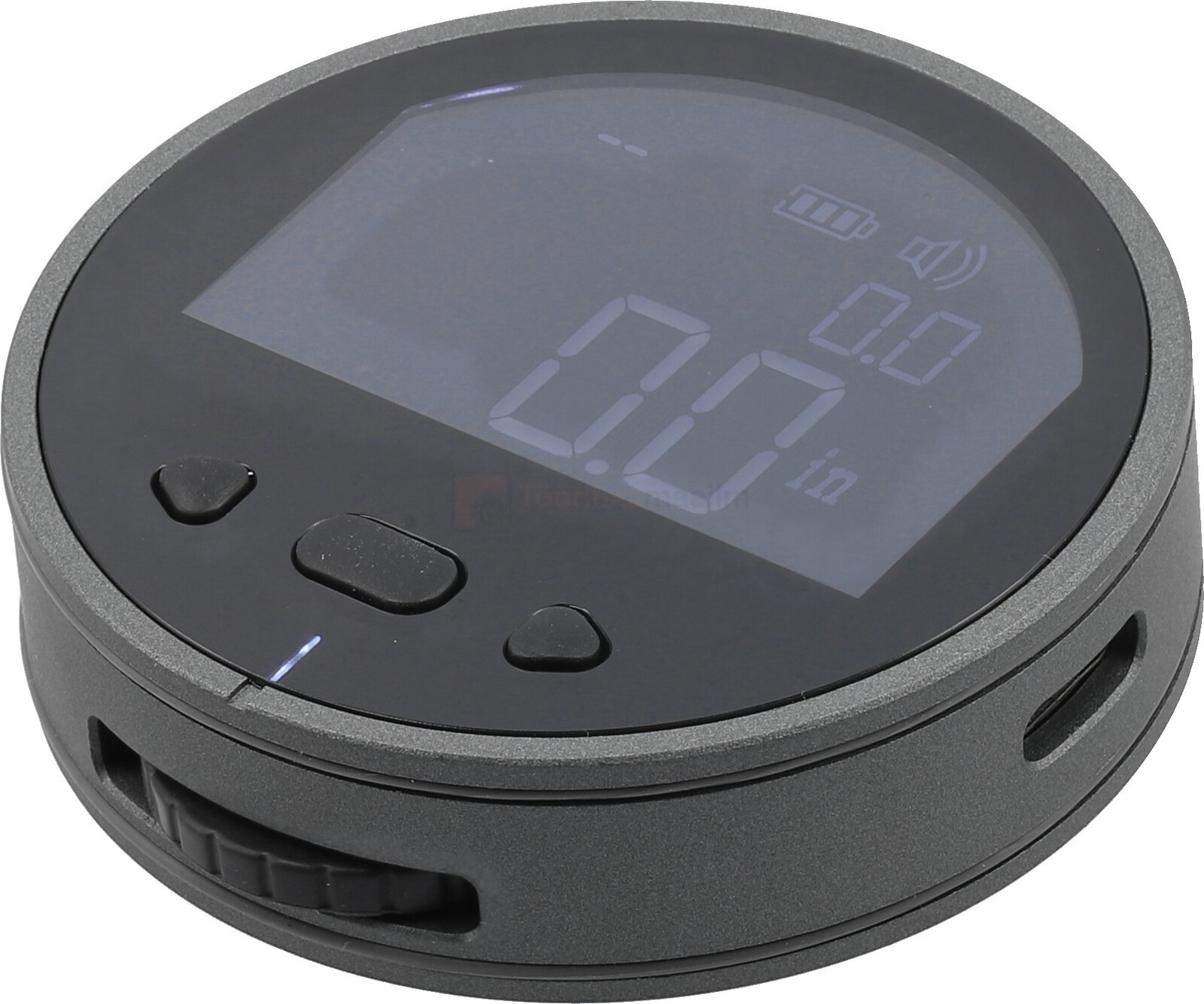 Pildil on Yato pikkuse mõõteriist, millel on digitaalne ekraan ja mida kasutatakse kumerate, kõverate või ebakorrapäraste...