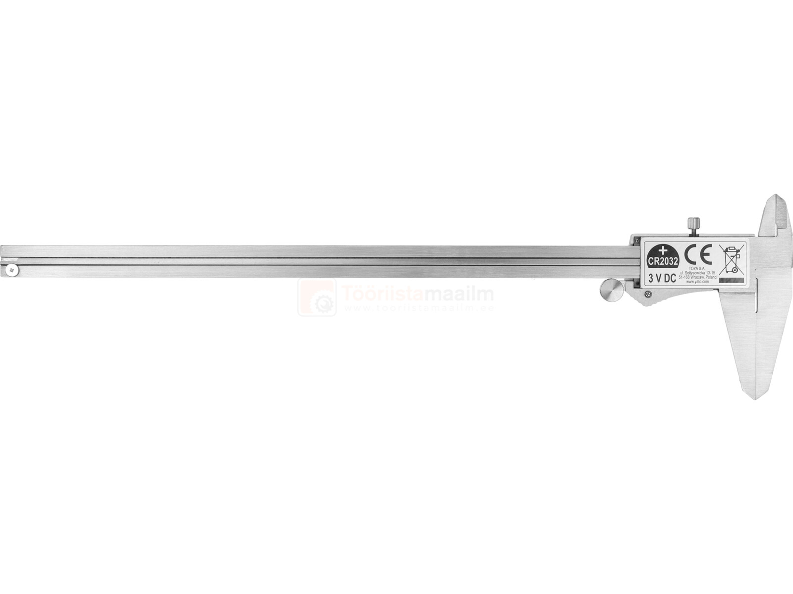 Pildil on Yato digitaalne nihik, millel on näha mõõtevahendi skaala ja mõõtepinnad.