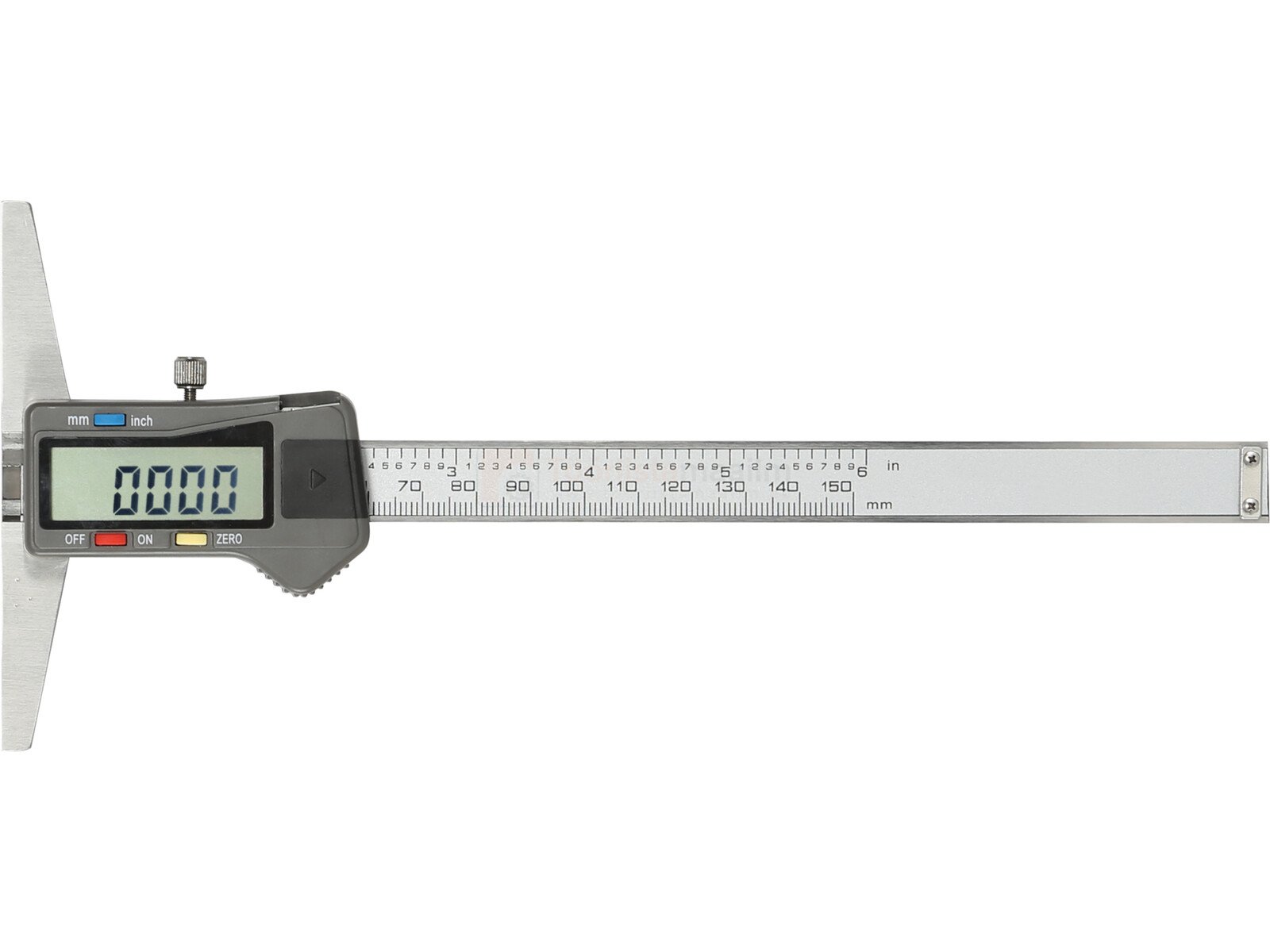 Pildil on YATO digitaalsed sügavusmõõdikud, millel on näha digitaalne ekraan ja mõõtevarras.