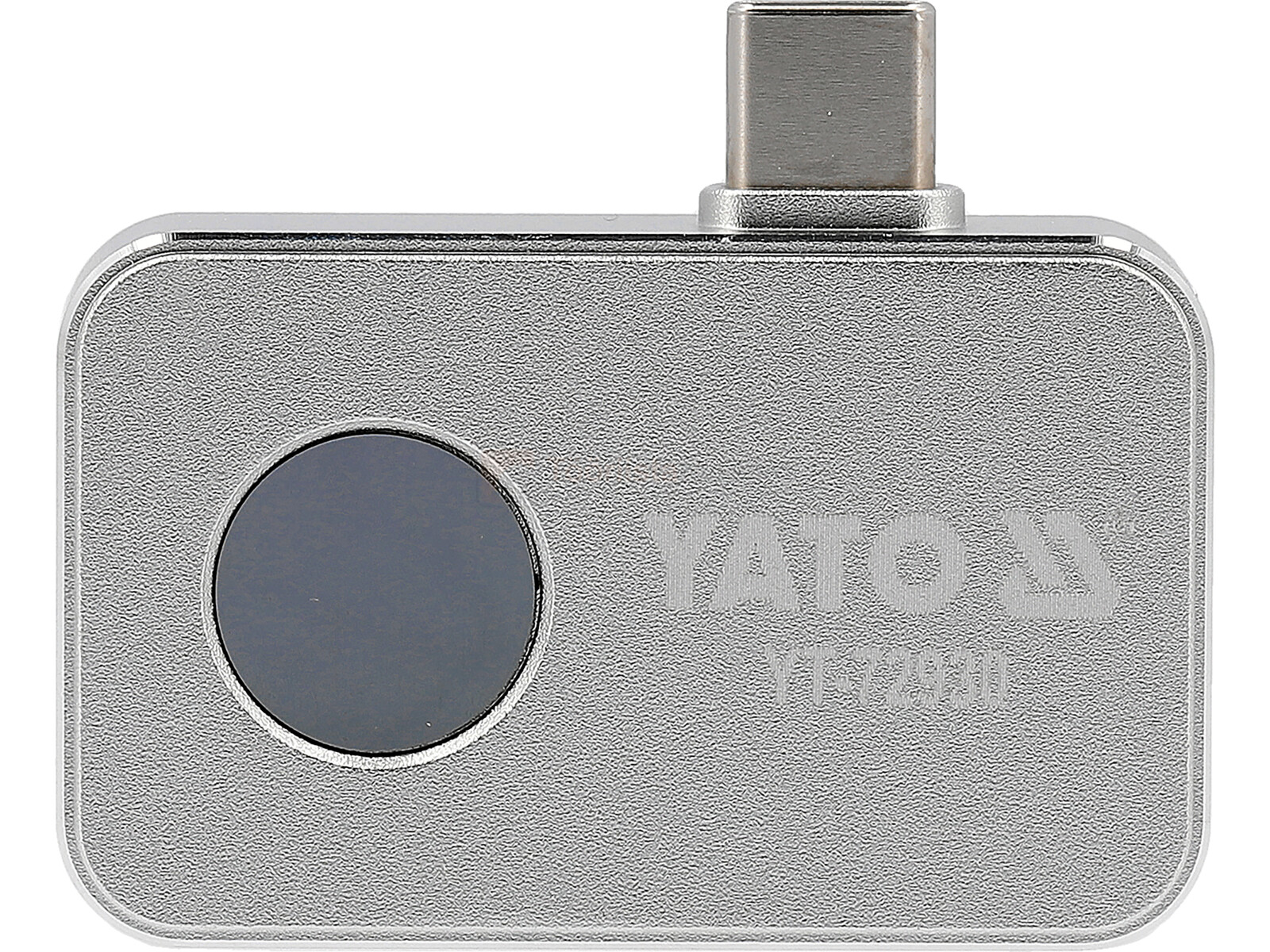 Pildil on Yato termokaamera, millel on USB-C pesa Android seadmele ja mis on mõeldud temperatuuri mõõtmiseks.