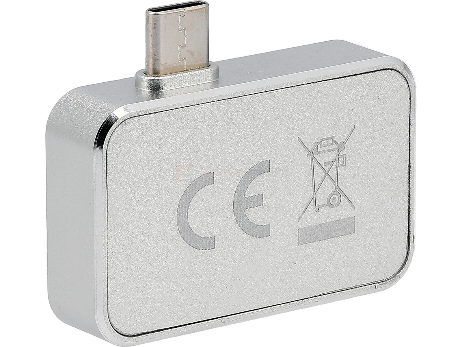 Pildil on YATO termokaamera, millel on USB-C pesa Android seadmele ja mis on kinnitatud metallkorpusesse.