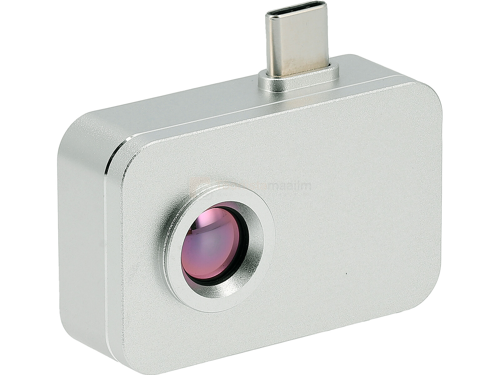 Pildil on YATO termokaamera USB-C pesaga Android seadmele, millel on eemaldatav makro-objektiiv.