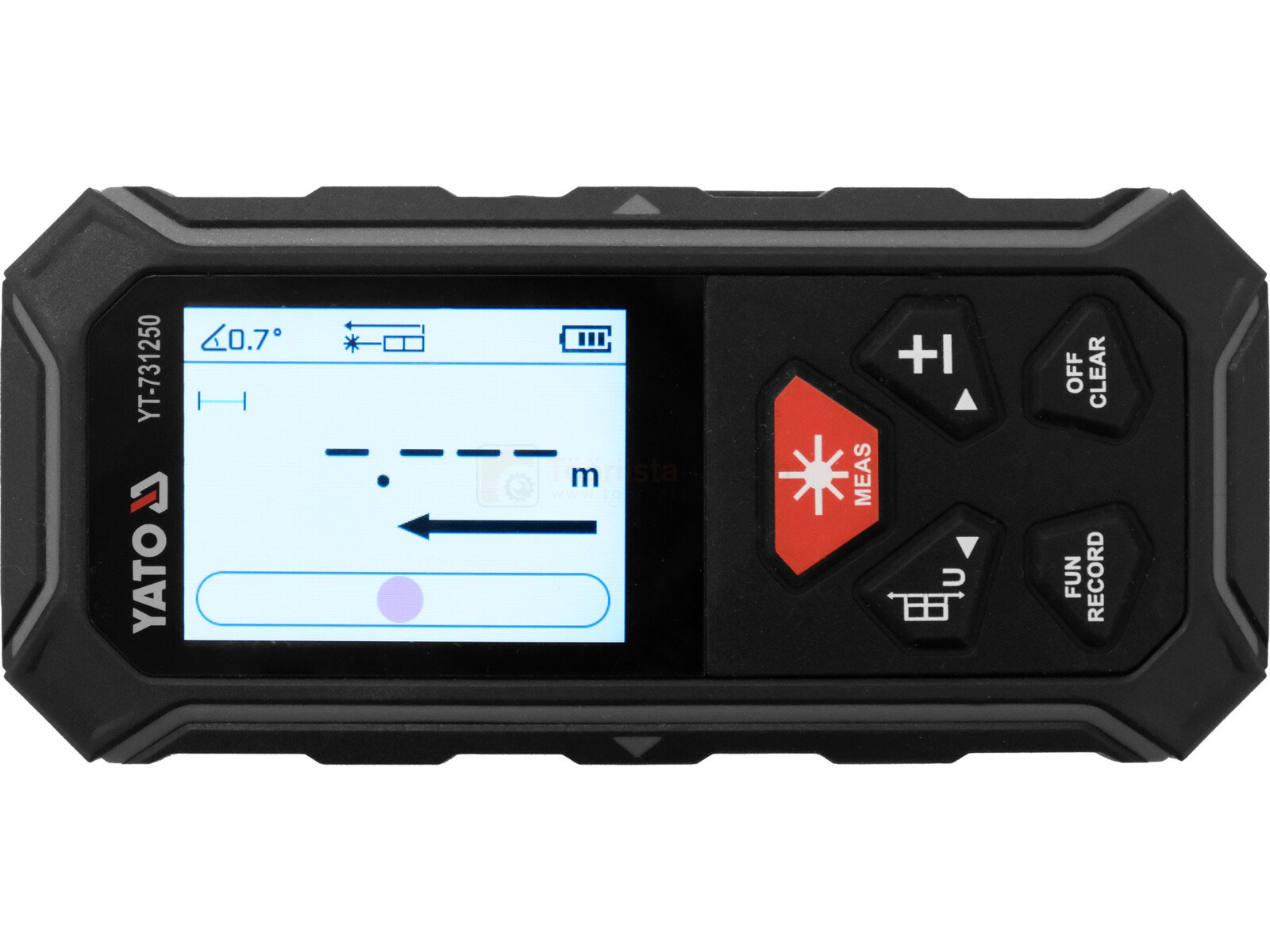 YATO kahesuunaline laserkaugusmõõtja 2 x 100 m 5