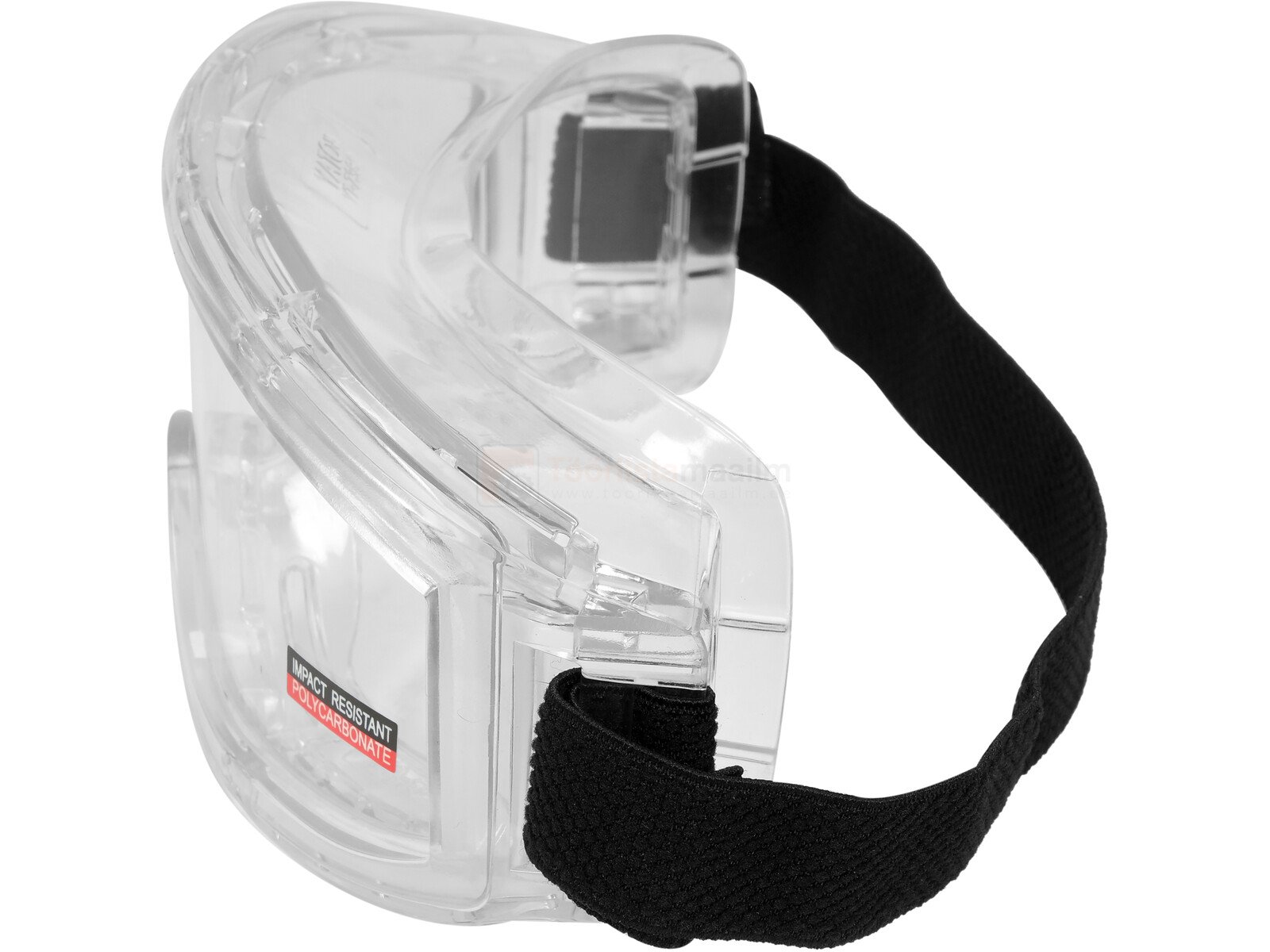 Pildil on YATO rihmaga kaitseprillid YT-7382, mis on läbipaistvad ja musta rihmaga.