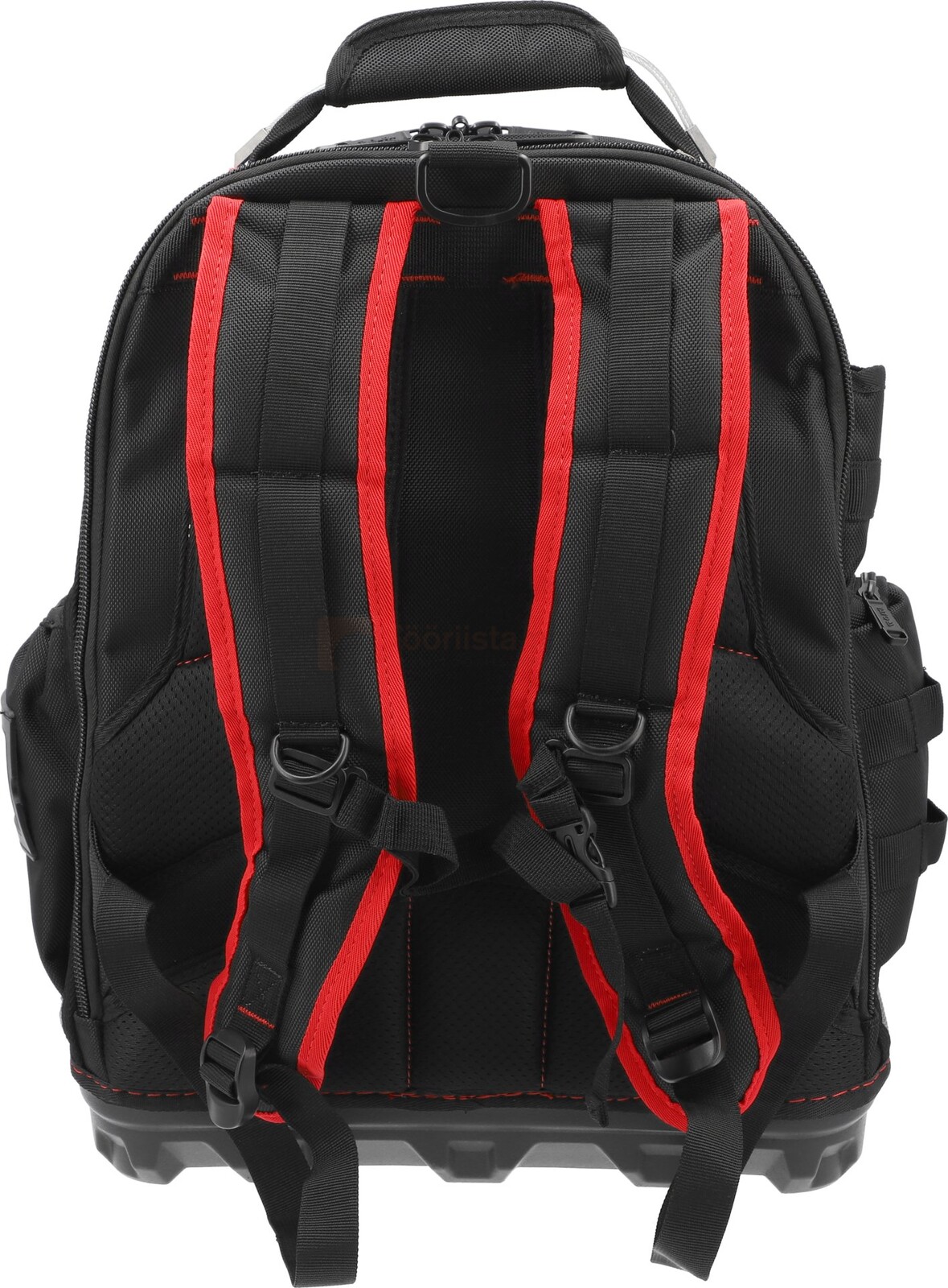 Pildil on must Yato seljakott, millel on punased detailid ja õlarihmad, ning mida iseloomustab 75 taskut ja mõõtmed 385 x...