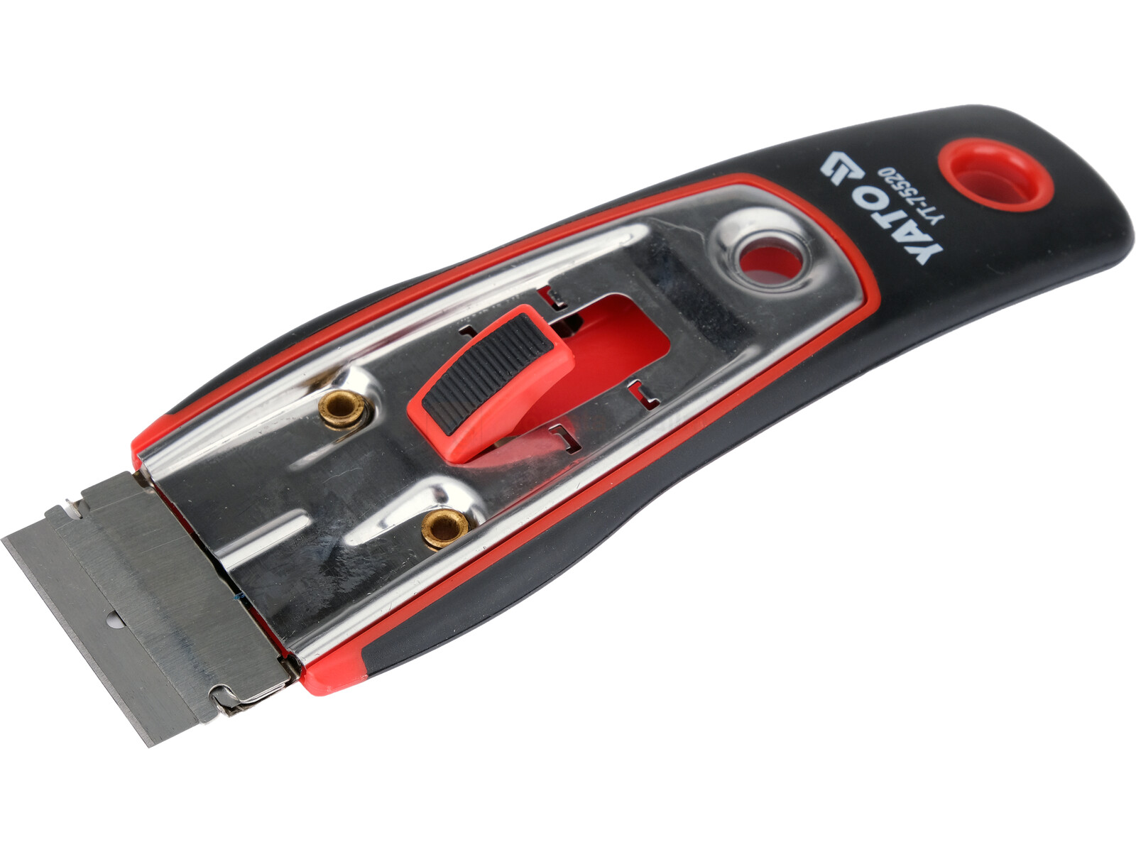 Pildil on YATO kaabits 39 mm, millel on punase ja musta värvi käepide ning hõbedane tera.