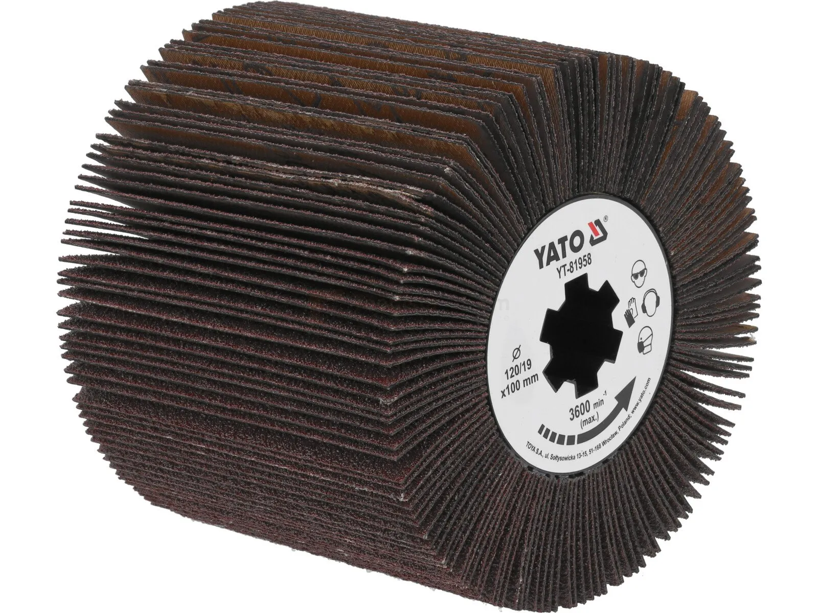 Pildil on YATO trummellihvija hari P120 liivapaberiga.
