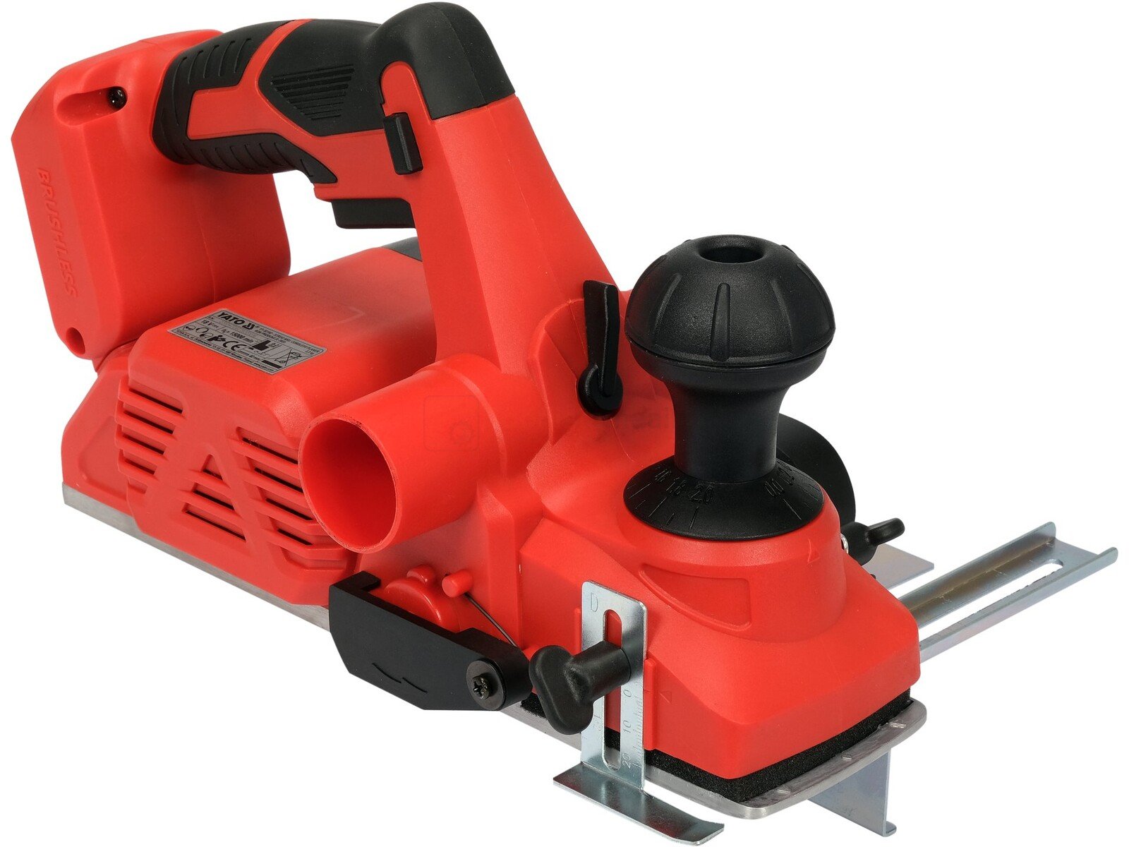 Pildil on näha punane YATO akuhöövel 18V ilma akude ja laadijata.