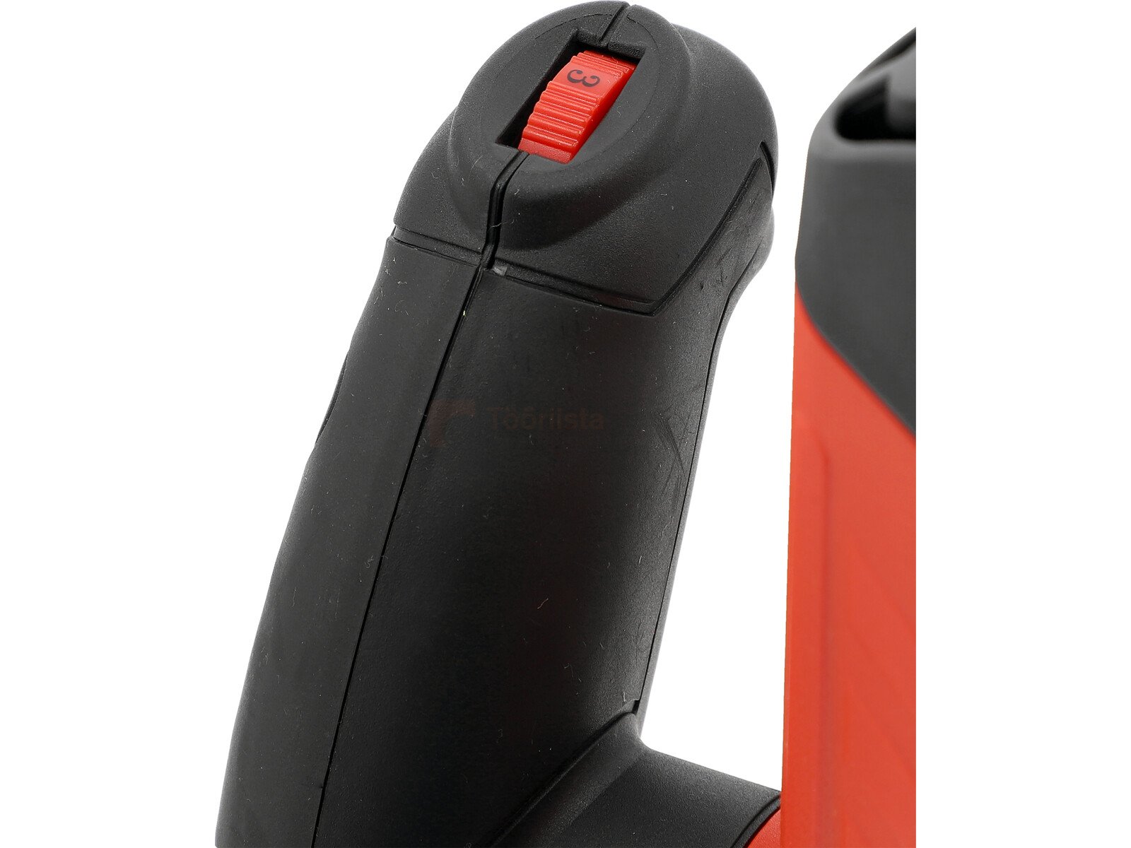 Pildil on näha Yato ülafreesi käepide koos punase sisse-välja lülitiga.