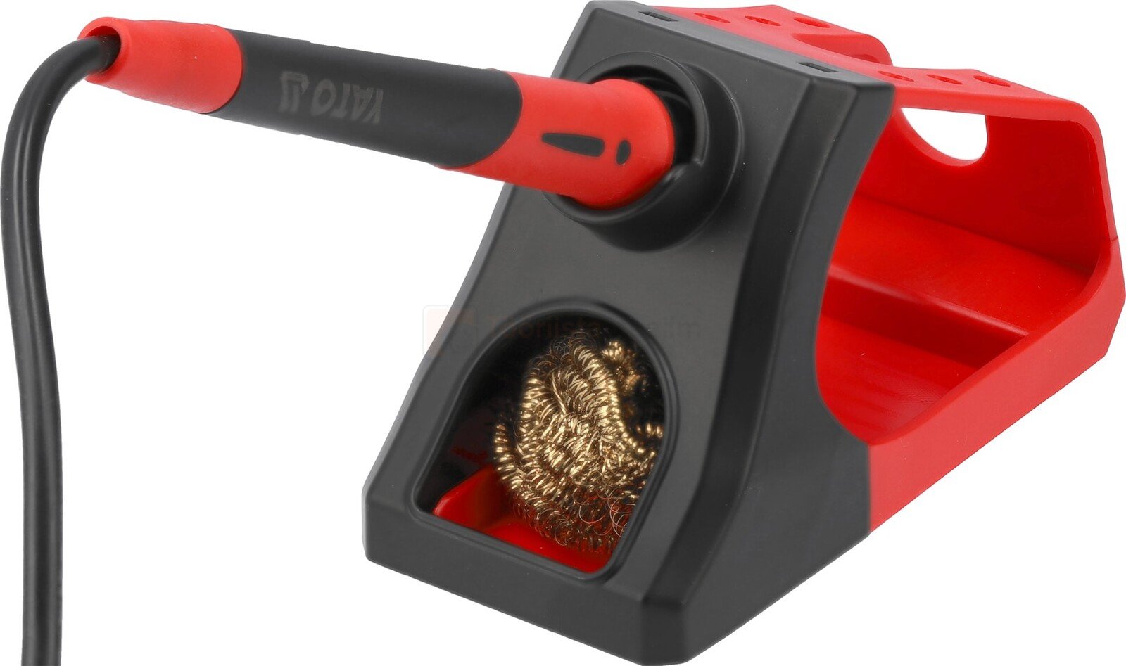 Pildil on YATO jootejaam C245, mis sisaldab jootekolbi ja puhastusvahendit, ning millel on punase ja musta värvi disain.