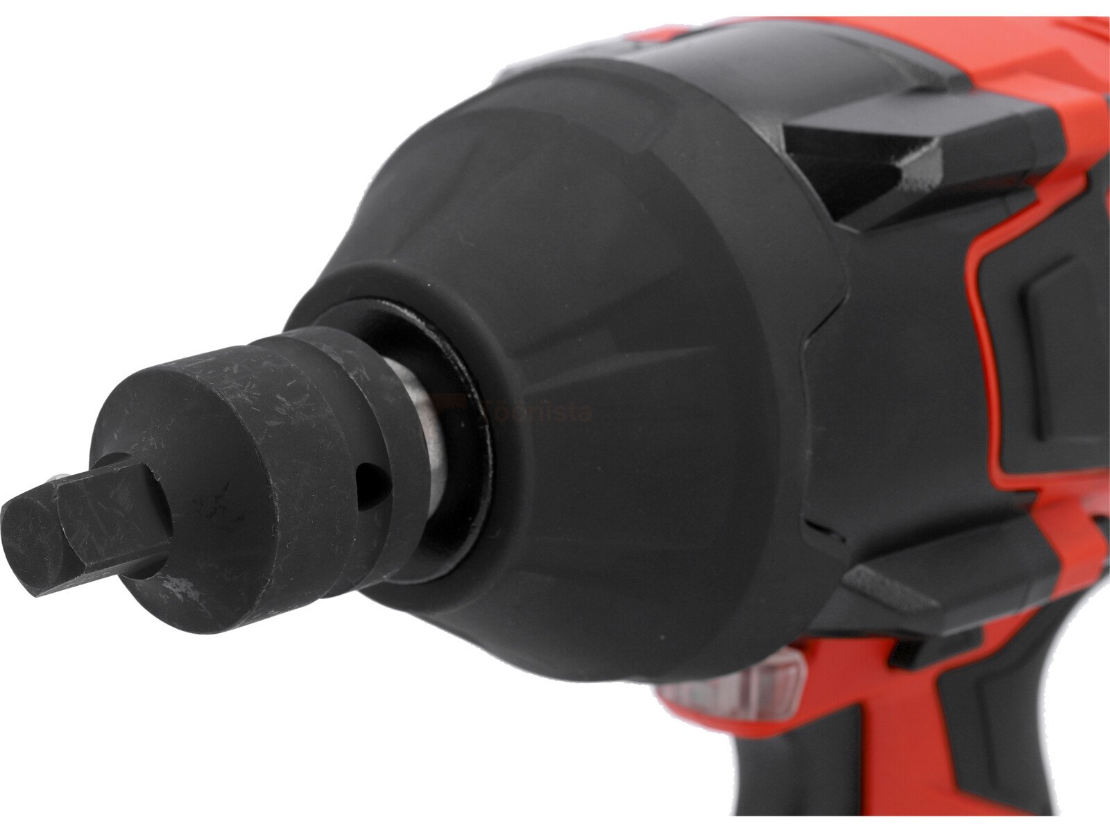 Pildil on näha YATO akulöökmutrikeeraja 3/4" pea, millel on kinnitatud otsik.