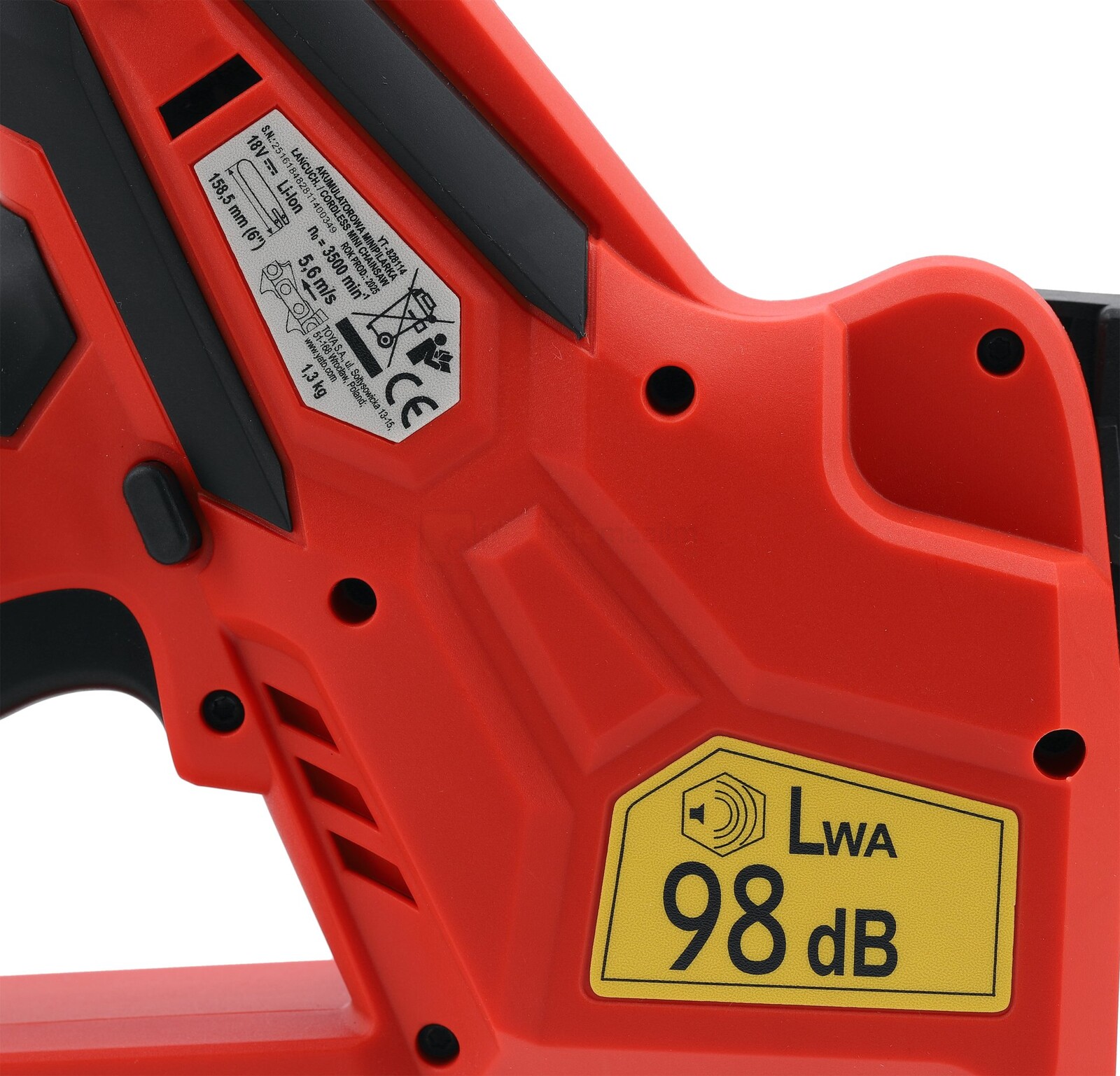 YATO akukettsaag 6", ilma aku ja laadijata