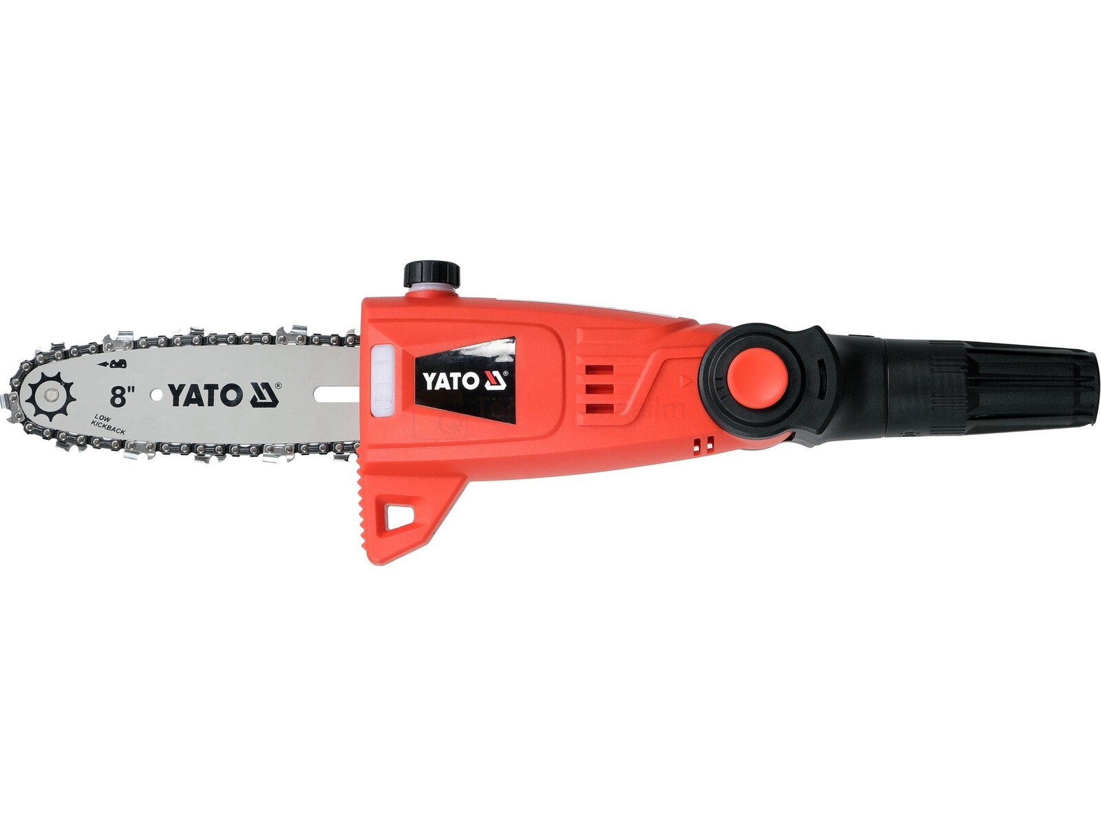 Pildil on oranž Yato multifunktsionaalne saag, millel on 8-tolline saekett ja must käepide.