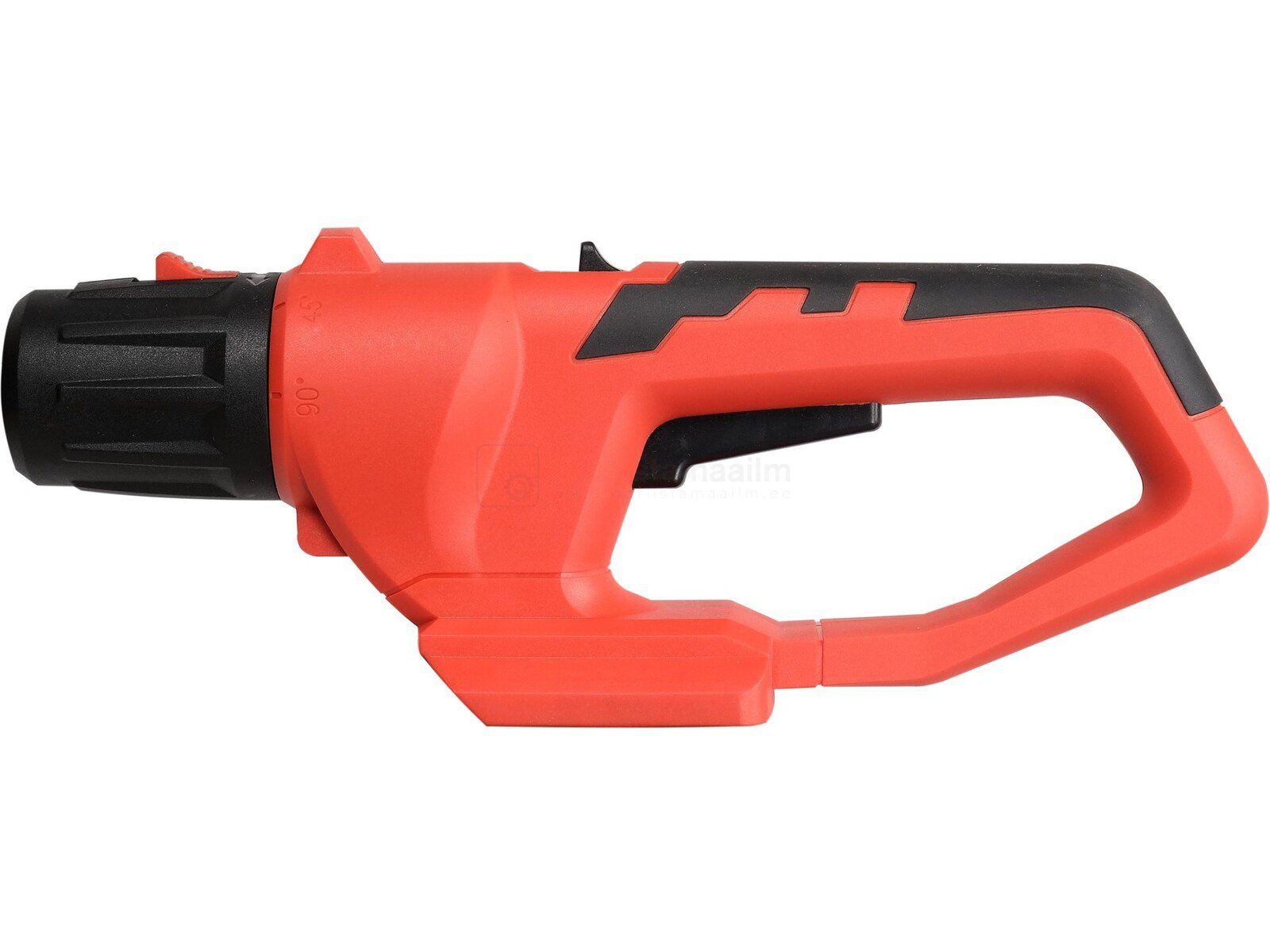 Pildil on Yato multifunktsionaalse masina 18V korpus, millel on punane korpus ja must käepide.