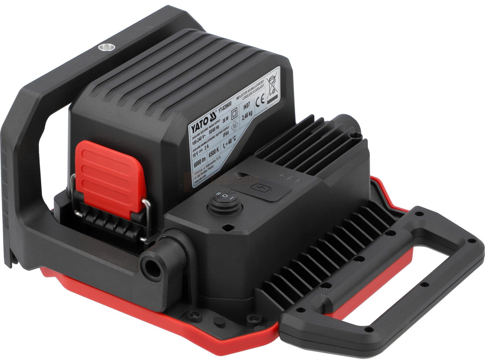 YATO akulamp 6000lm 65W - ilma aku ja laadijata 5