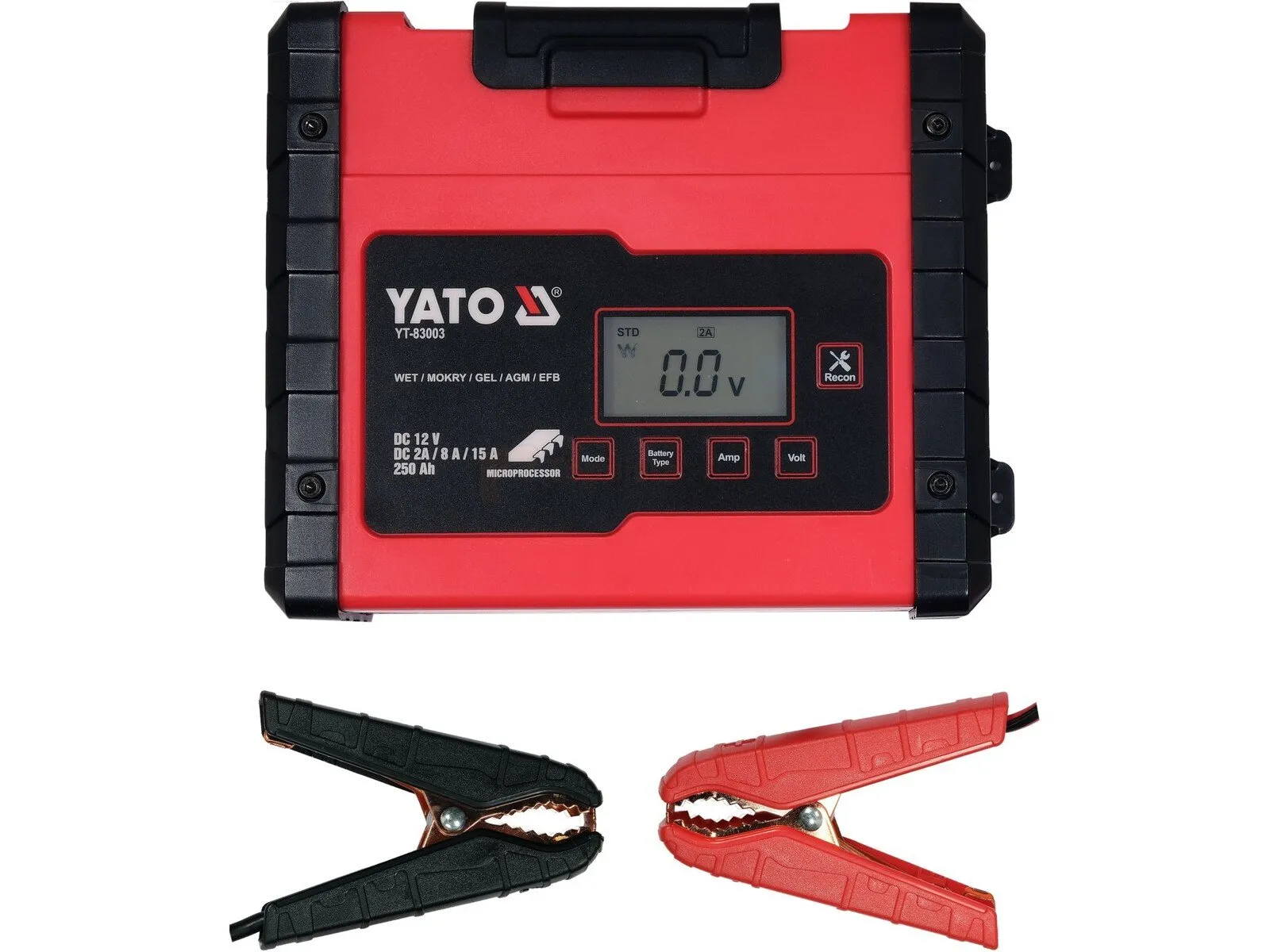 Yato battery charger 12 V 2 A/8 A/15 A