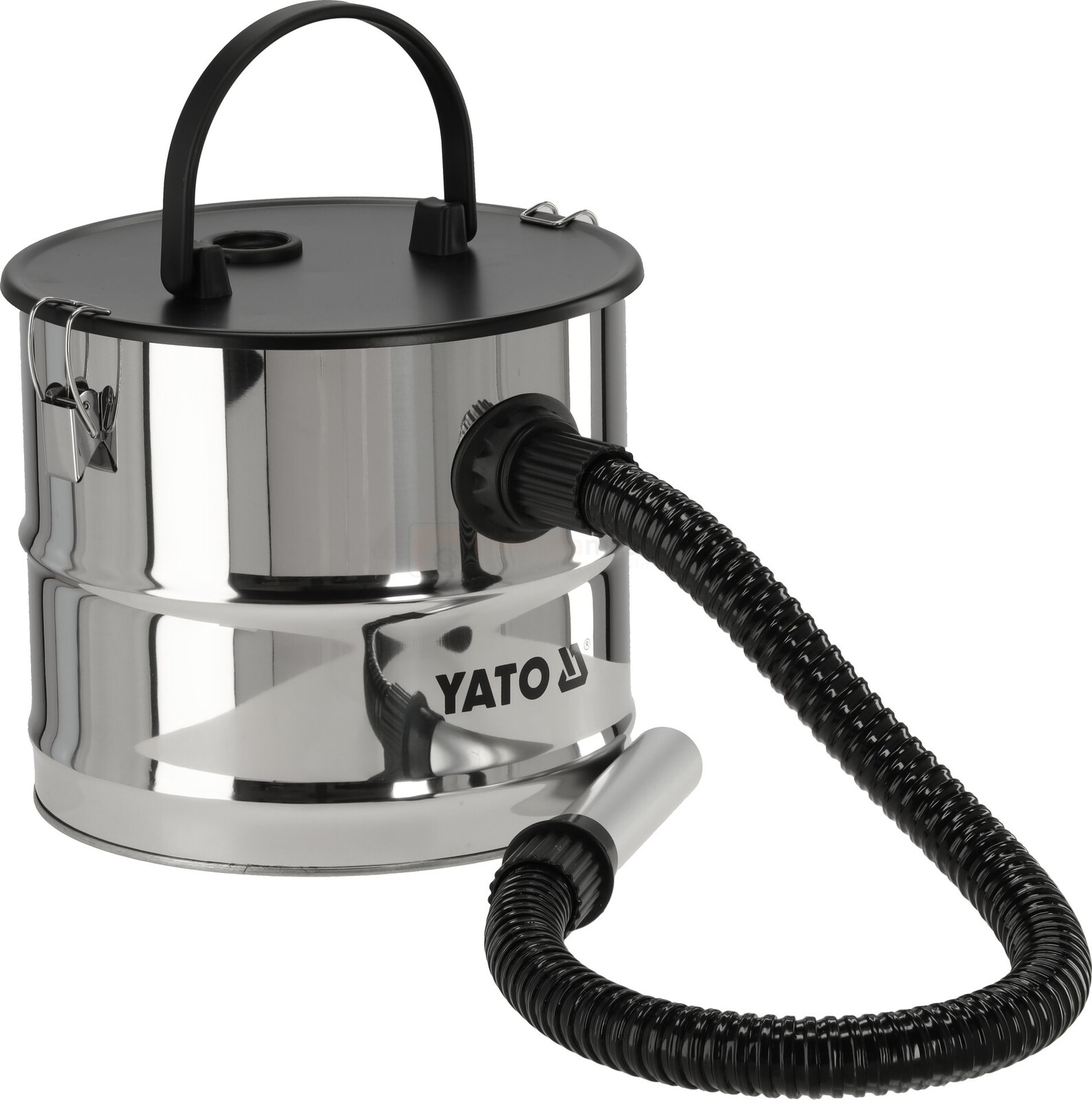 Pildil on näha YATO tuhaeraldaja 18 l, mis on spetsiaalselt disainitud tuha ja muu peene tolmu ohutuks kogumiseks.